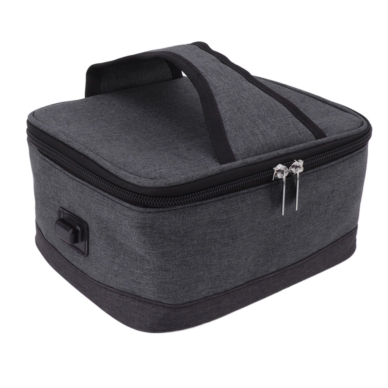 Portable Electric Lunch Box Food Heater USB Constant Heating Insulation Bag Heated Lunch Box Bag Light Gray - Image 3