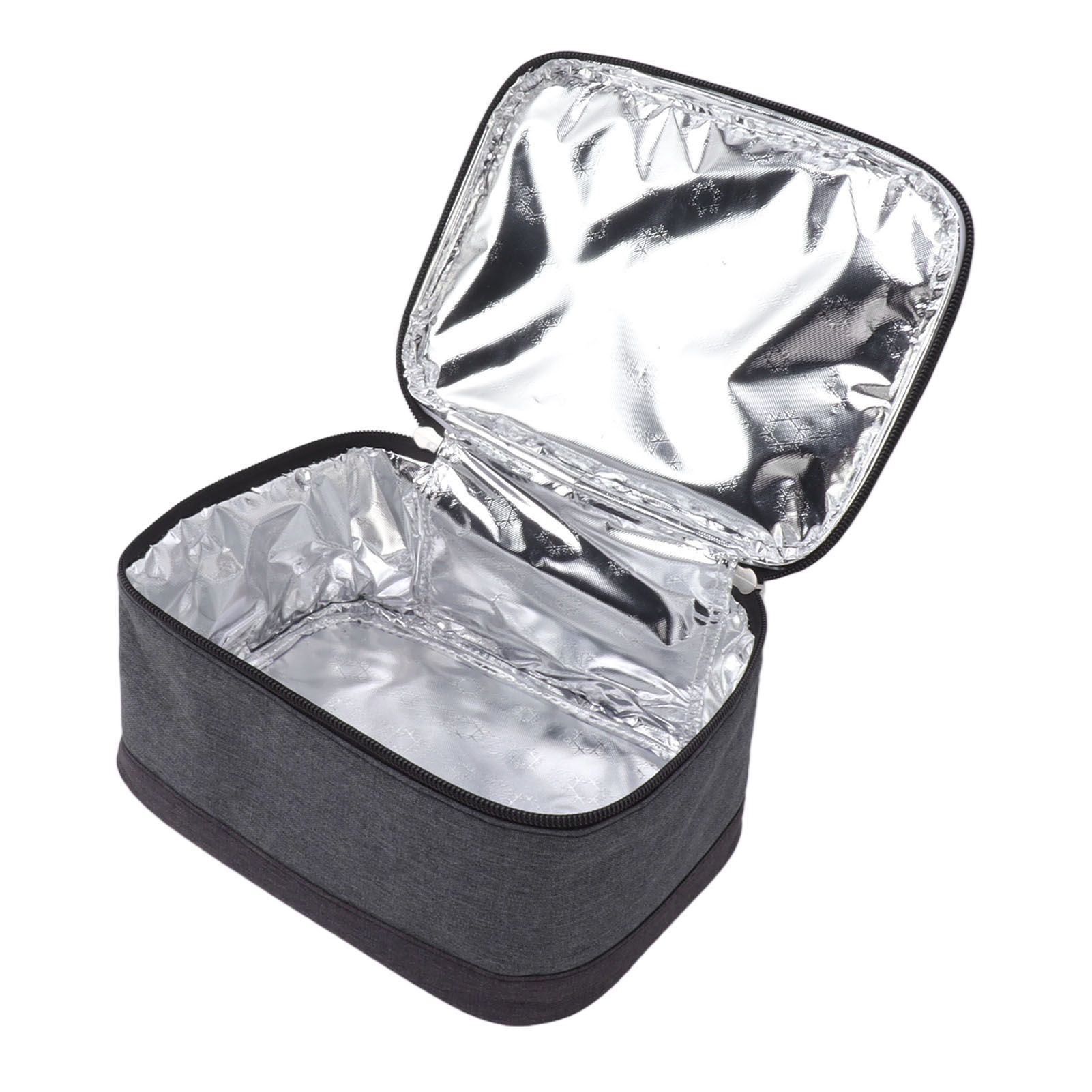 Portable Electric Lunch Box Food Heater USB Constant Heating Insulation Bag Heated Lunch Box Bag Light Gray - Image 6