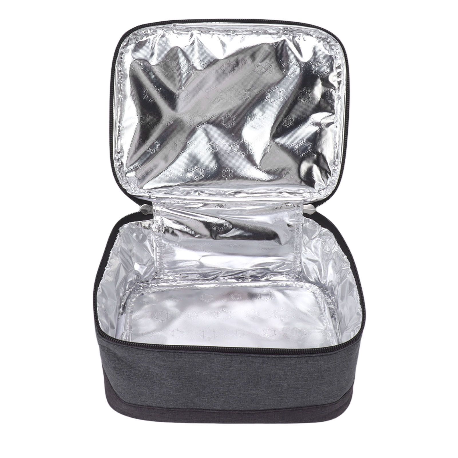 Portable Electric Lunch Box Food Heater USB Constant Heating Insulation Bag Heated Lunch Box Bag Light Gray - Image 7