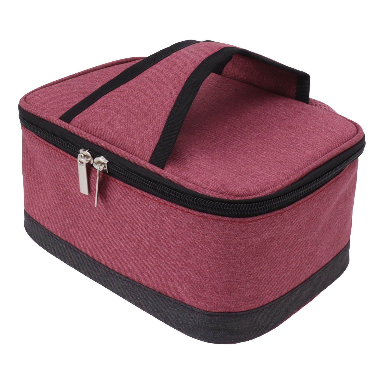 USB Heating Insulation Bag Portable Electric Heating Food Container Constant Temperature Heating Bag for Outdoor Wine Red - Image 3