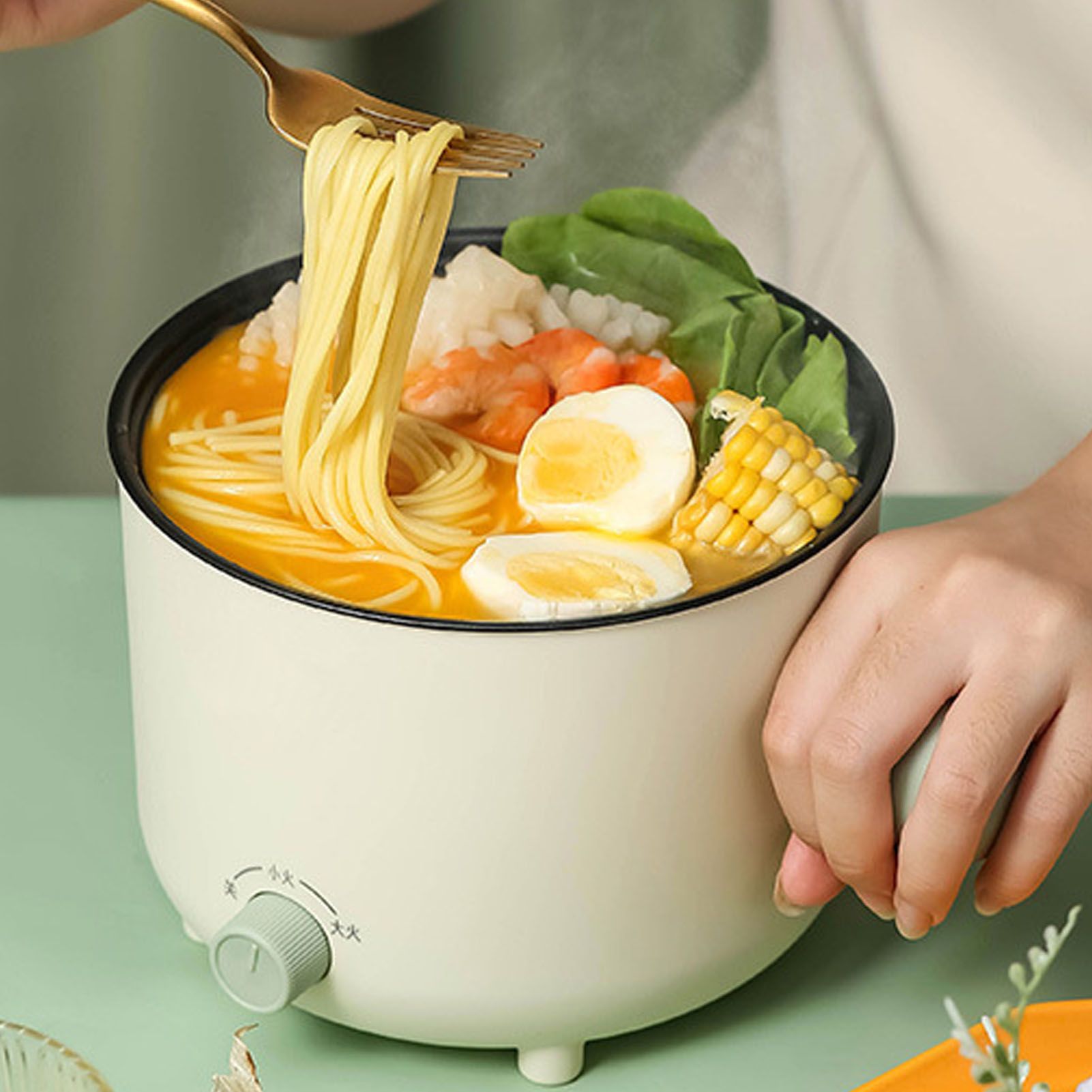 Small Electric Cooker Mini Noodle Heating Pot Multifunctional for Student Dormitory Household AU Plug - Image 8