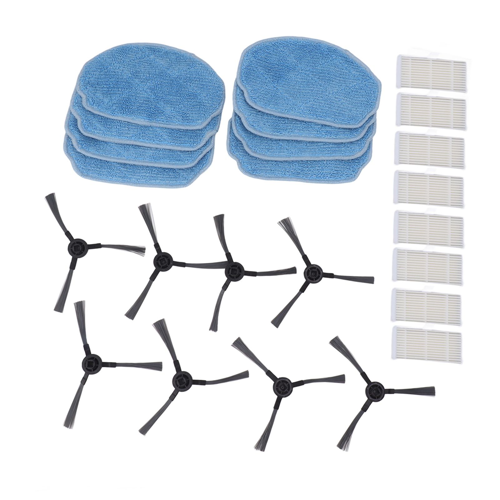 Robotic Vacuum Cleaner Accessories Kit Mop Cloth Side Brush Filter Parts Replacement For Mannv BR150 BR151 - Image 1