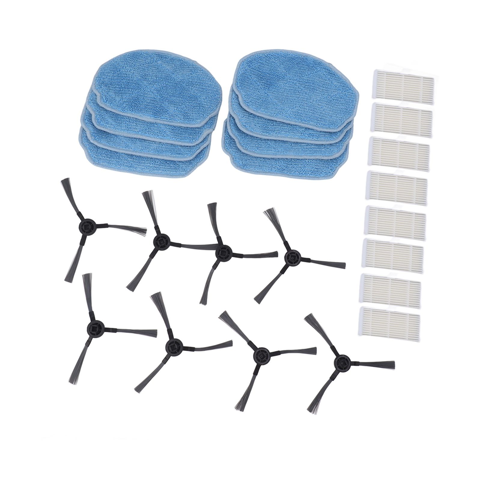 Robotic Vacuum Cleaner Accessories Kit Mop Cloth Side Brush Filter Parts Replacement For Mannv BR150 BR151 - Image 2