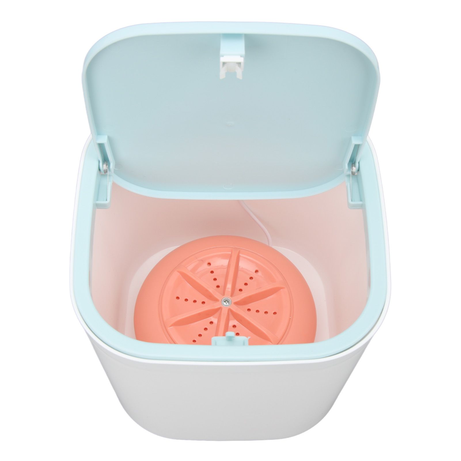 Portable Mini Washing Machine Ultrasonic USB Desktop Washer for Underwear Socks Baby Clothes Travel 3.8L 5V Pink - Image 5