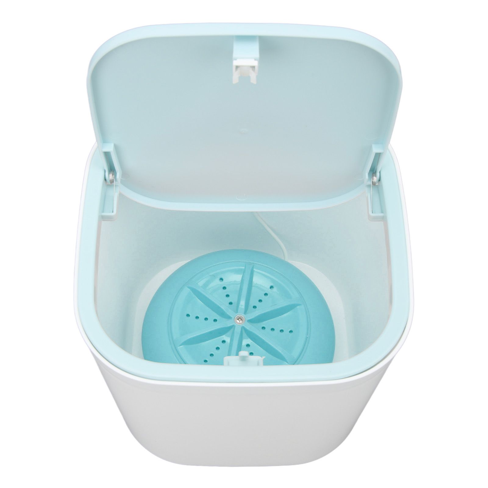 Portable Mini Washing Machine Ultrasonic USB Desktop Washer for Underwear Socks Baby Clothes Travel 3.8L 5V Blue - Image 5