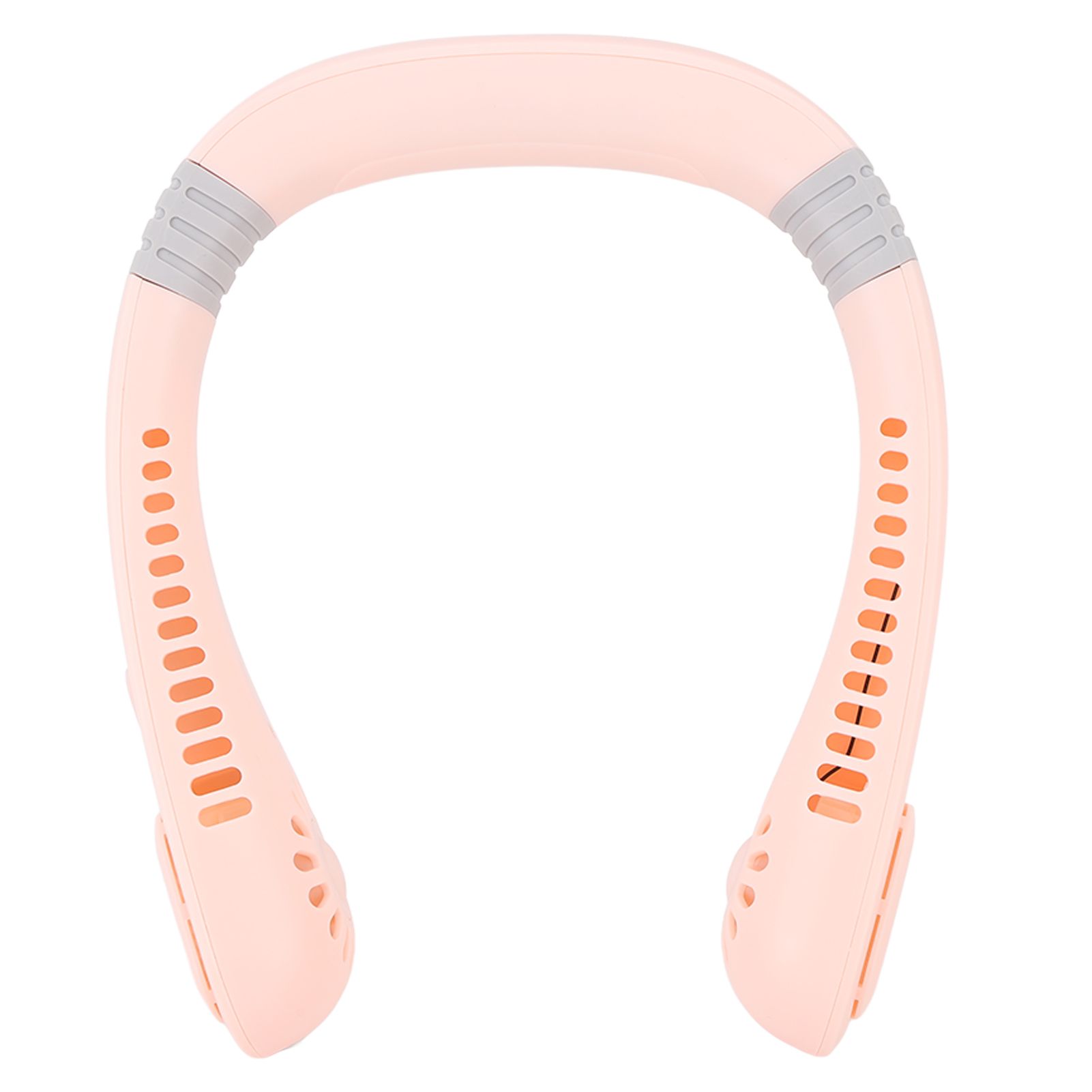 Portable Neck Fan USB Powered Digital Display 5 Gears Cooling Hanging Neck Bladeless Fan for Outdoor Sports Travel Sakura Pink - Image 2