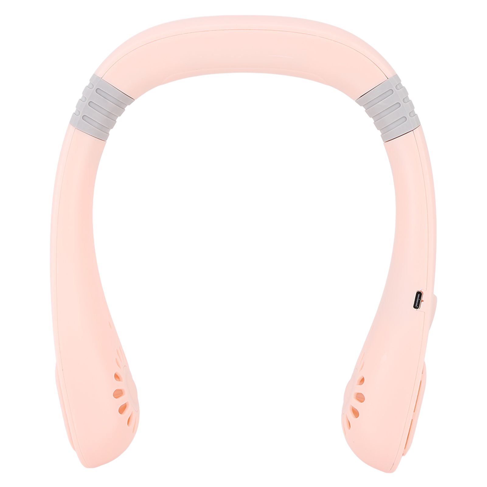 Portable Neck Fan USB Powered Digital Display 5 Gears Cooling Hanging Neck Bladeless Fan for Outdoor Sports Travel Sakura Pink - Image 3