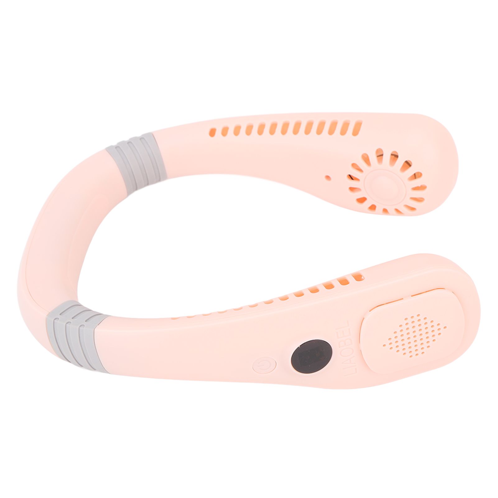 Portable Neck Fan USB Powered Digital Display 5 Gears Cooling Hanging Neck Bladeless Fan for Outdoor Sports Travel Sakura Pink - Image 6
