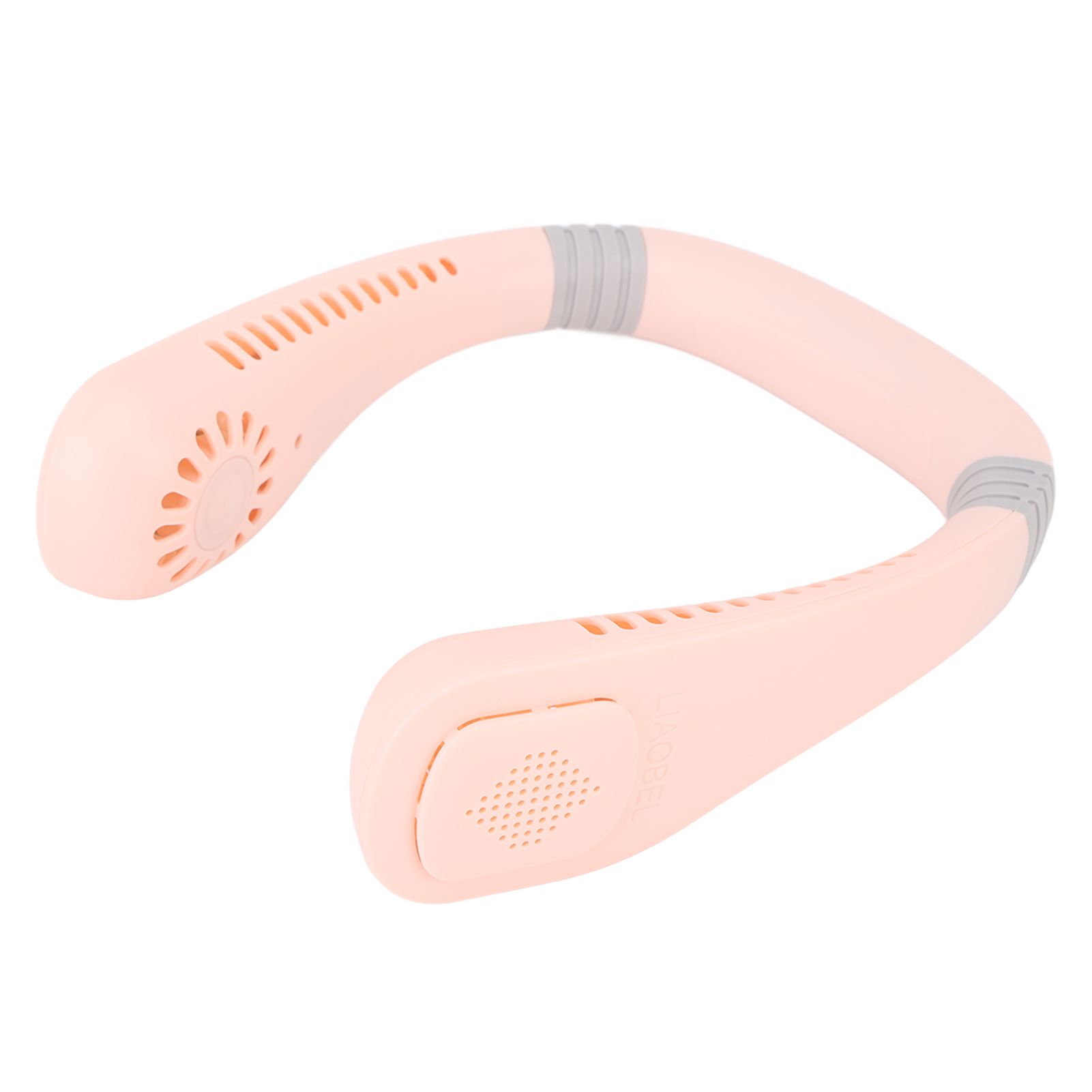 Portable Neck Fan USB Powered Digital Display 5 Gears Cooling Hanging Neck Bladeless Fan for Outdoor Sports Travel Sakura Pink - Image 8
