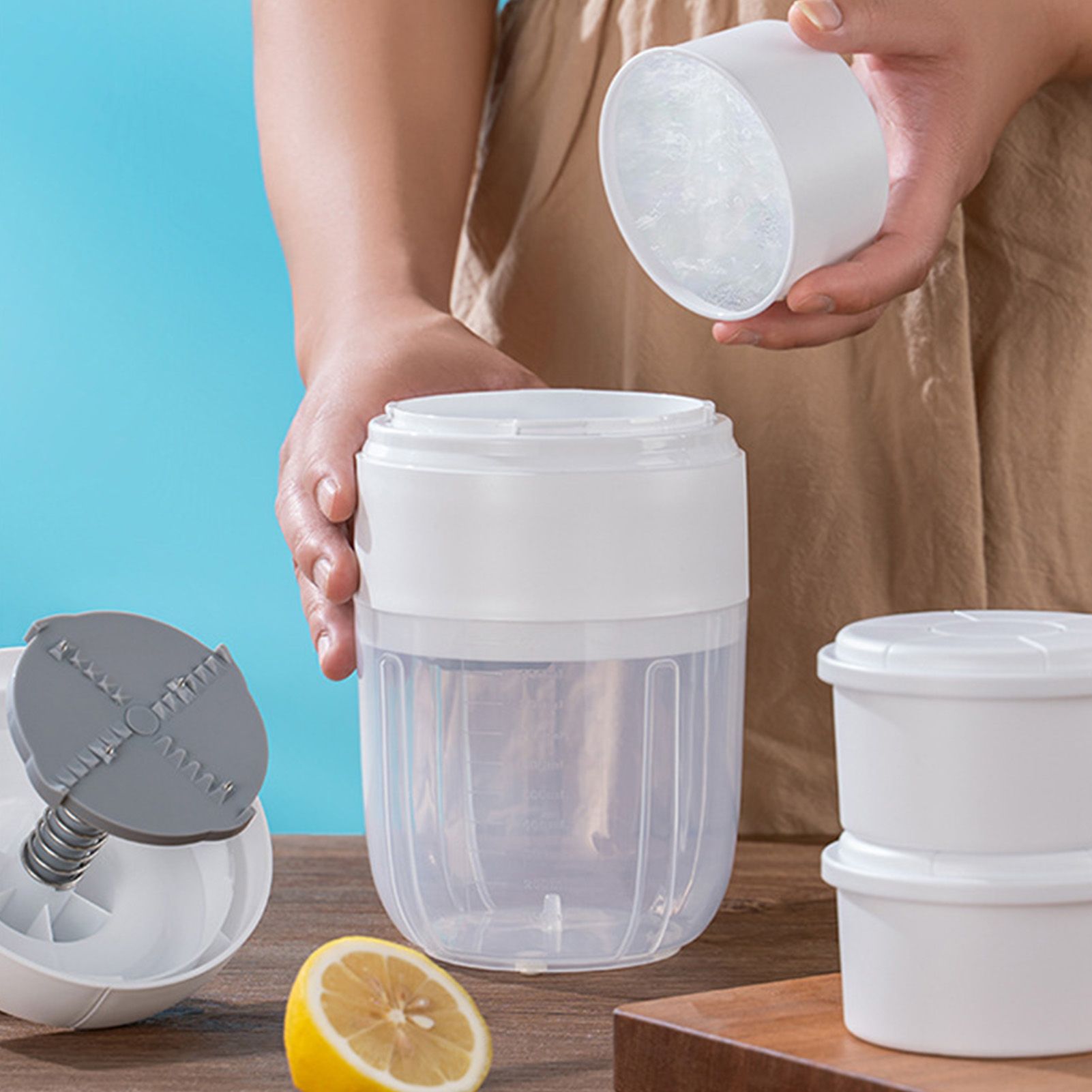 Manual Shaved Ice Snow Cone Maker Thickened Stainless Steel Blade Hand Ice Shaving Machine - Image 6
