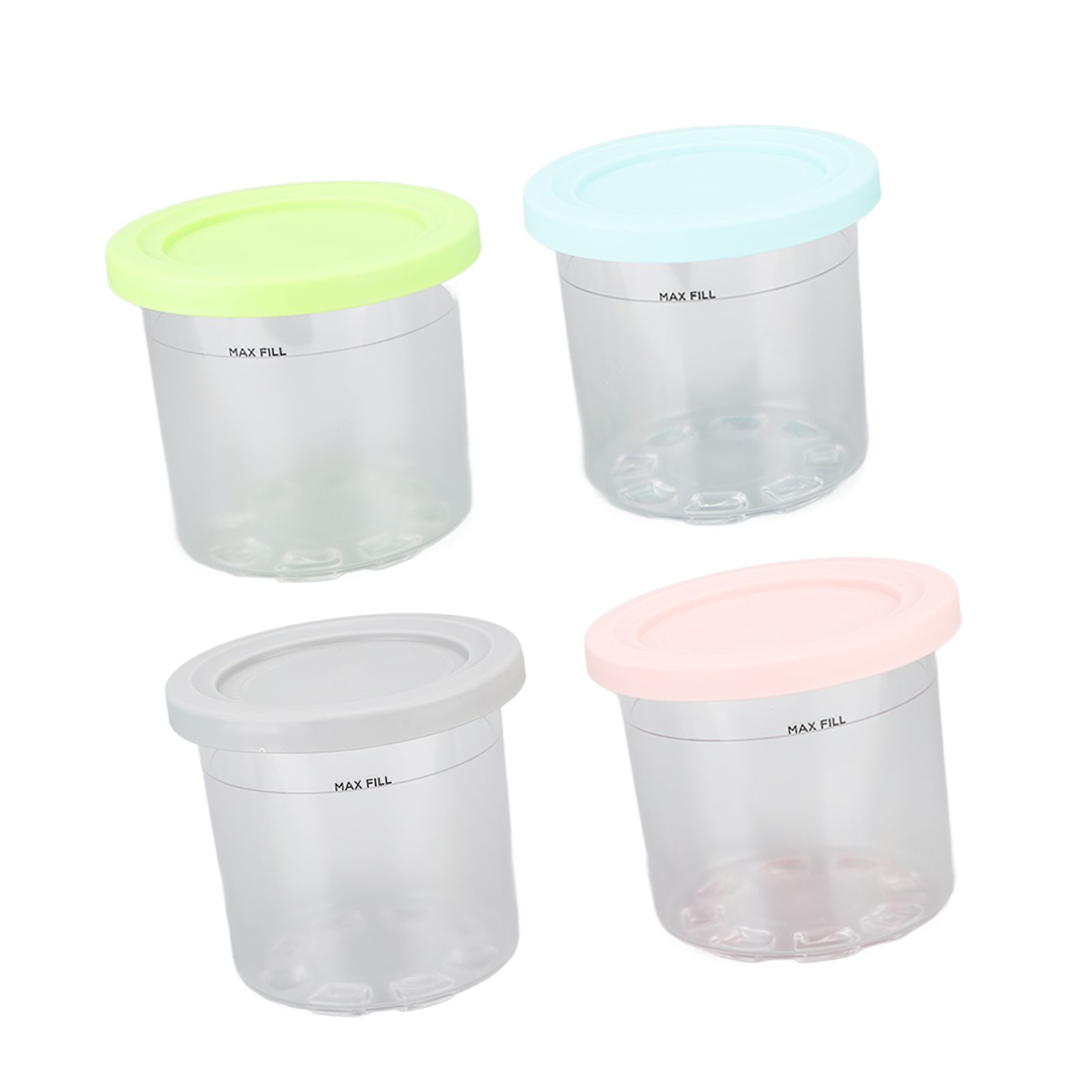 4Pcs Plastic Ice Cream Cans Replacement for Ninja NC299AMZ NC300s Series Creami Ice Cream Makers - Image 2
