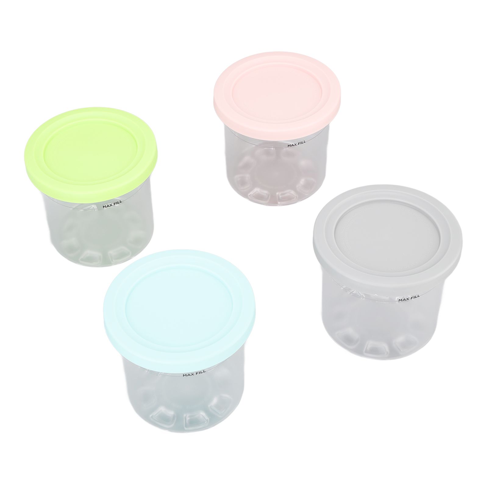 4Pcs Plastic Ice Cream Cans Replacement for Ninja NC299AMZ NC300s Series Creami Ice Cream Makers - Image 7