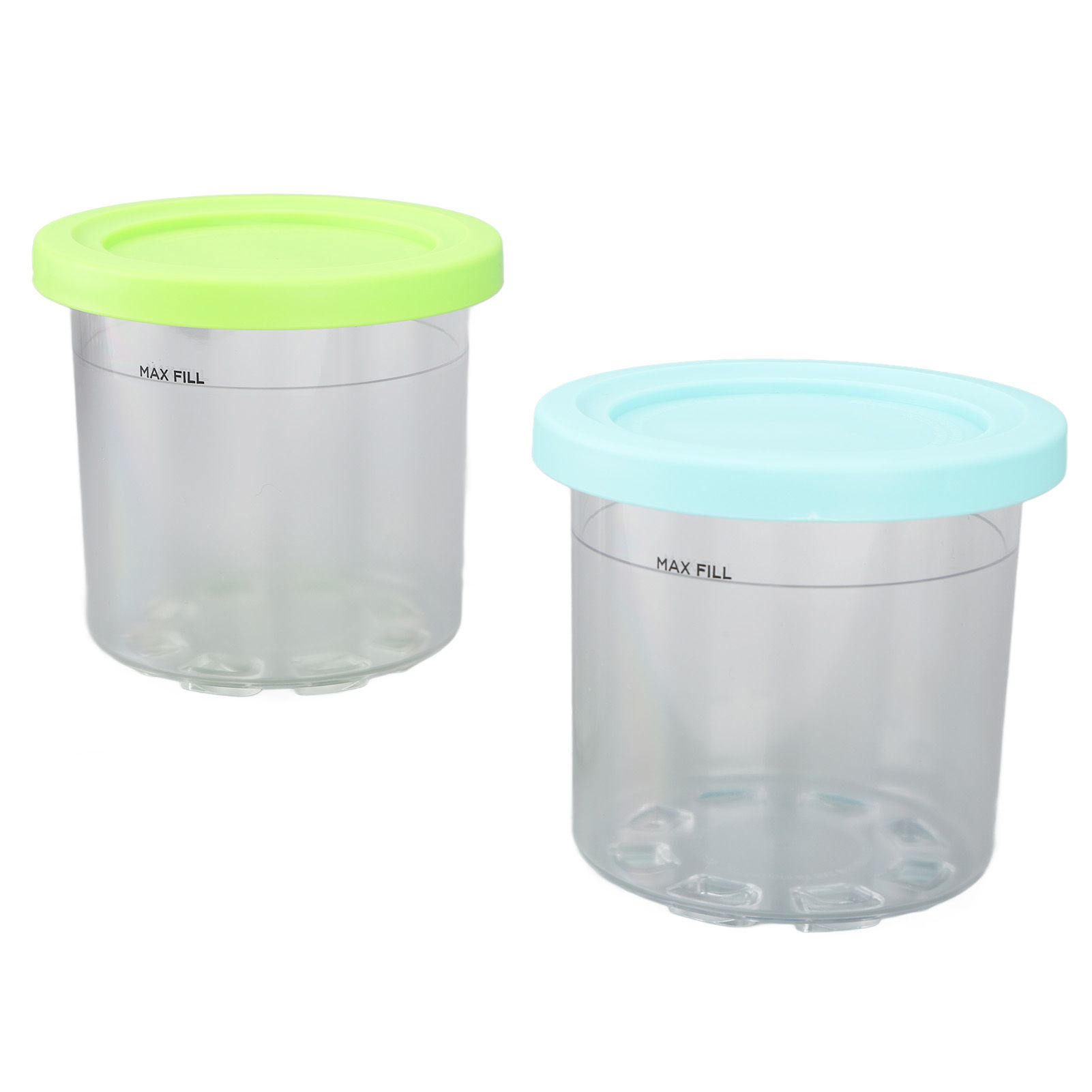 2PCS Ice Cream Pints Cup 600ml Ice Cream Container Storage Jar for Ninja NC299AMZ NC300s Blue and Green - Image 7