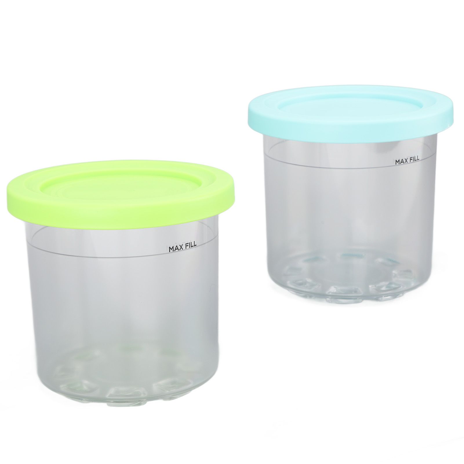 2PCS Ice Cream Pints Cup 600ml Ice Cream Container Storage Jar for Ninja NC299AMZ NC300s Blue and Green - Image 8