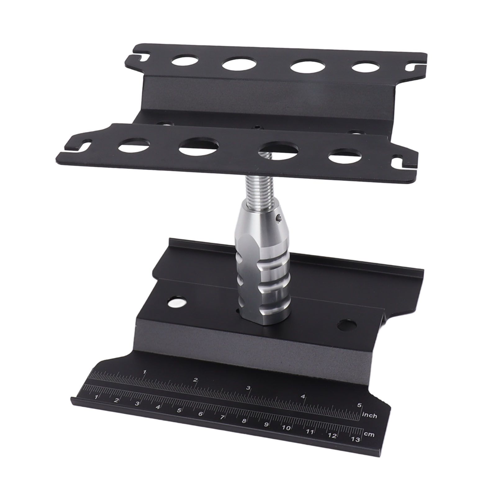 RC Car Work Stand Aluminum Repair Workstation Model Repair Table With Accurate Scale 360 Degree Rotation Black - Image 3