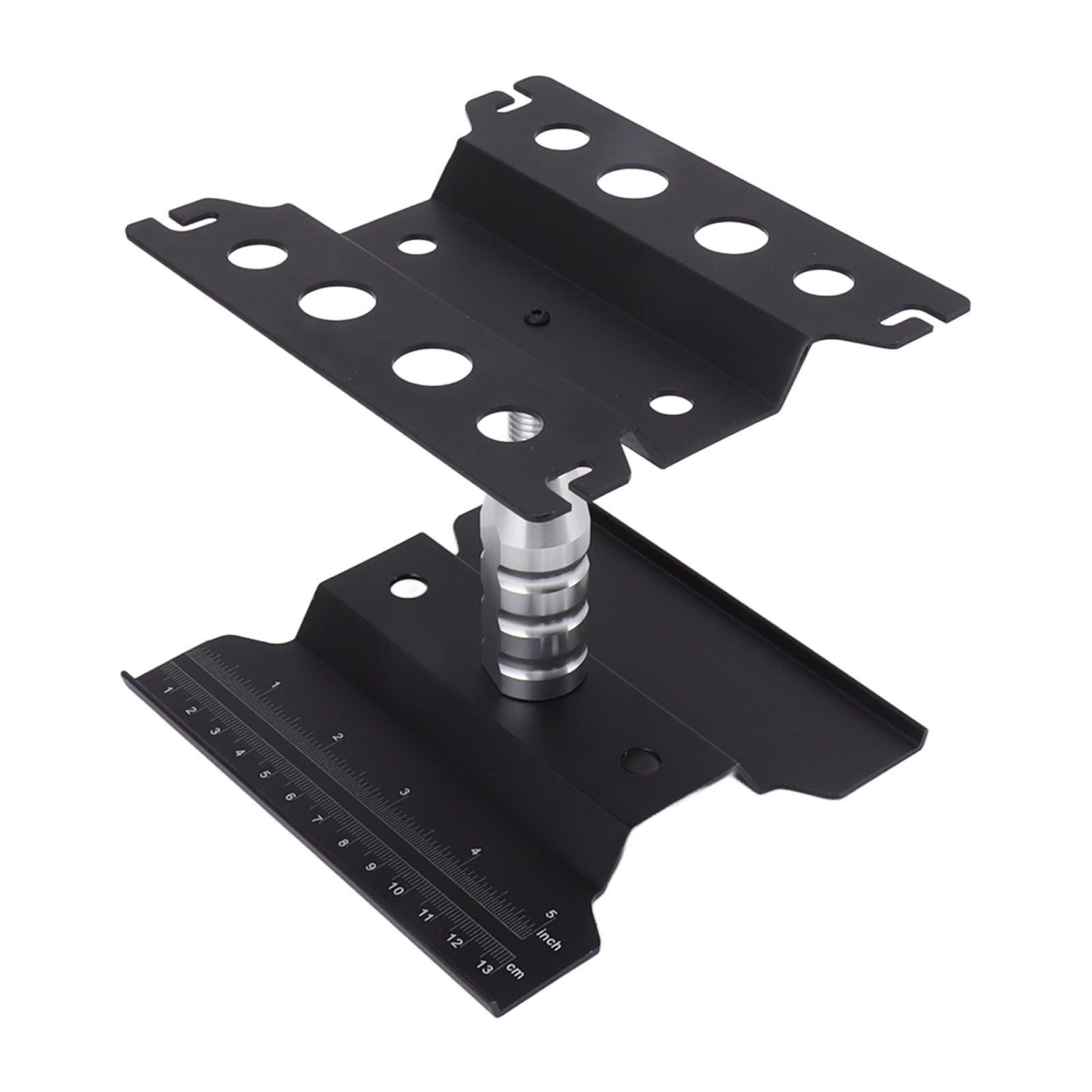RC Car Work Stand Aluminum Repair Workstation Model Repair Table With Accurate Scale 360 Degree Rotation Black - Image 4