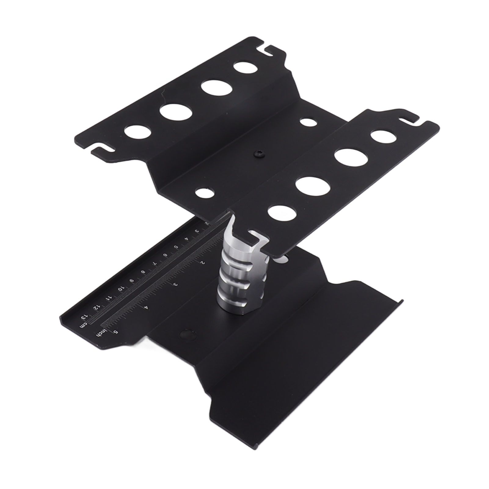 RC Car Work Stand Aluminum Repair Workstation Model Repair Table With Accurate Scale 360 Degree Rotation Black - Image 6