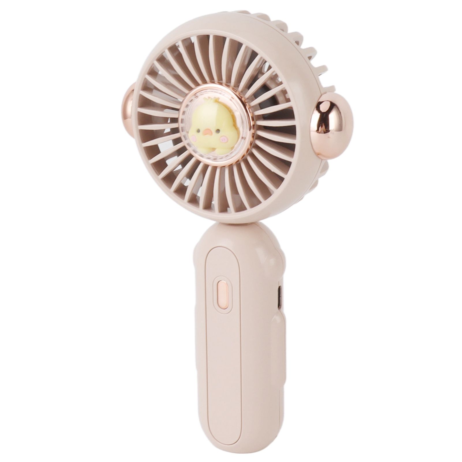 Foldable Mini Fan Cute Lightweight 900mAh Adjustable Low Noise Handheld Fan for Summer Pink - Image 3