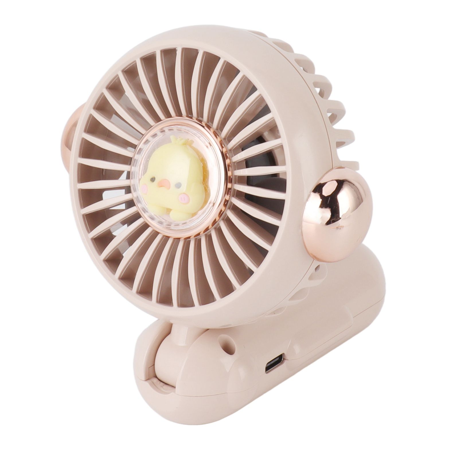 Foldable Mini Fan Cute Lightweight 900mAh Adjustable Low Noise Handheld Fan for Summer Pink - Image 4