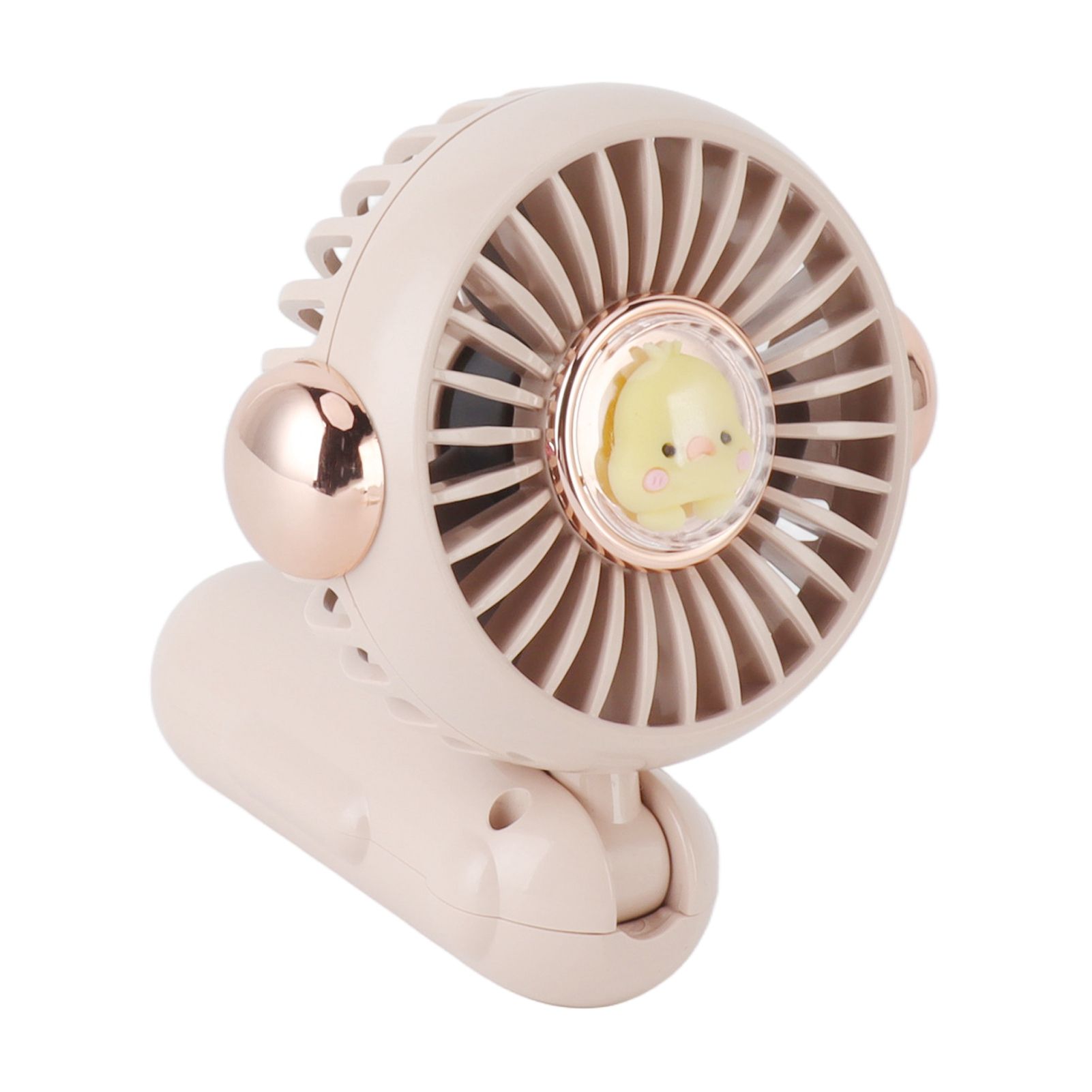 Foldable Mini Fan Cute Lightweight 900mAh Adjustable Low Noise Handheld Fan for Summer Pink - Image 5