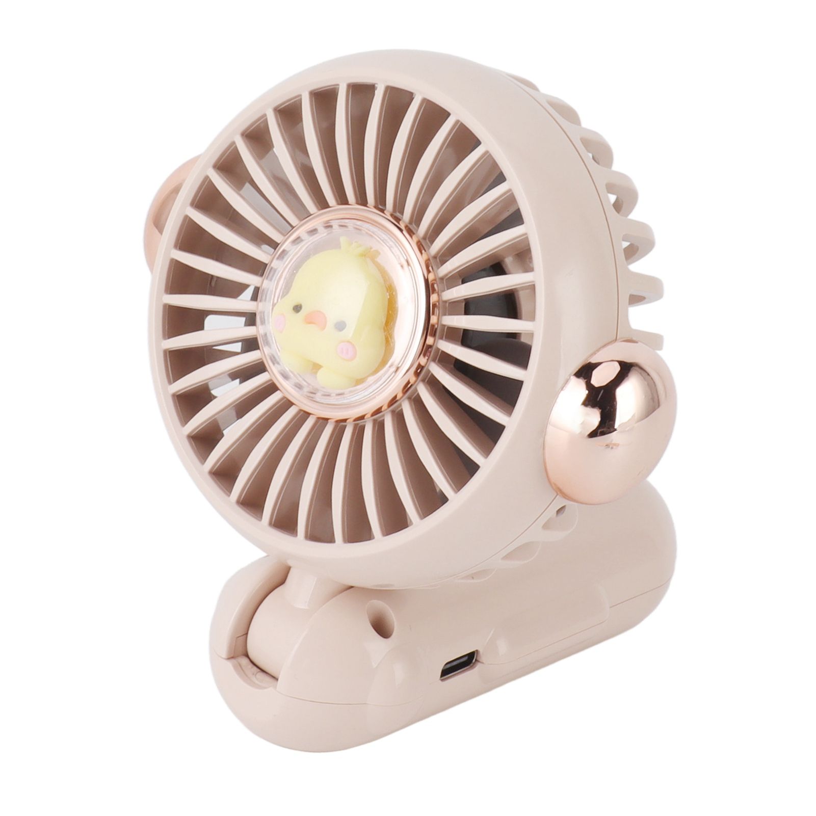 Foldable Mini Fan Cute Lightweight 900mAh Adjustable Low Noise Handheld Fan for Summer Pink - Image 6