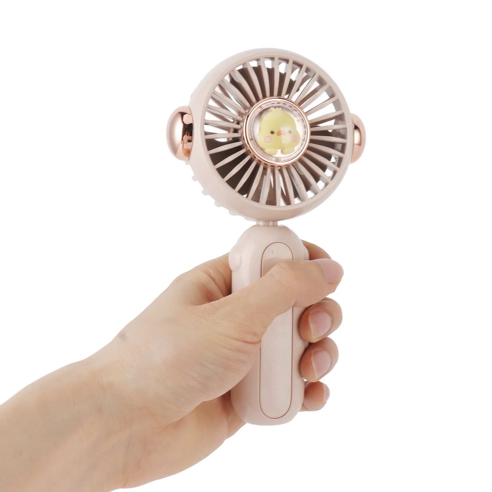 Foldable Mini Fan Cute Lightweight 900mAh Adjustable Low Noise Handheld Fan for Summer Pink - Image 8