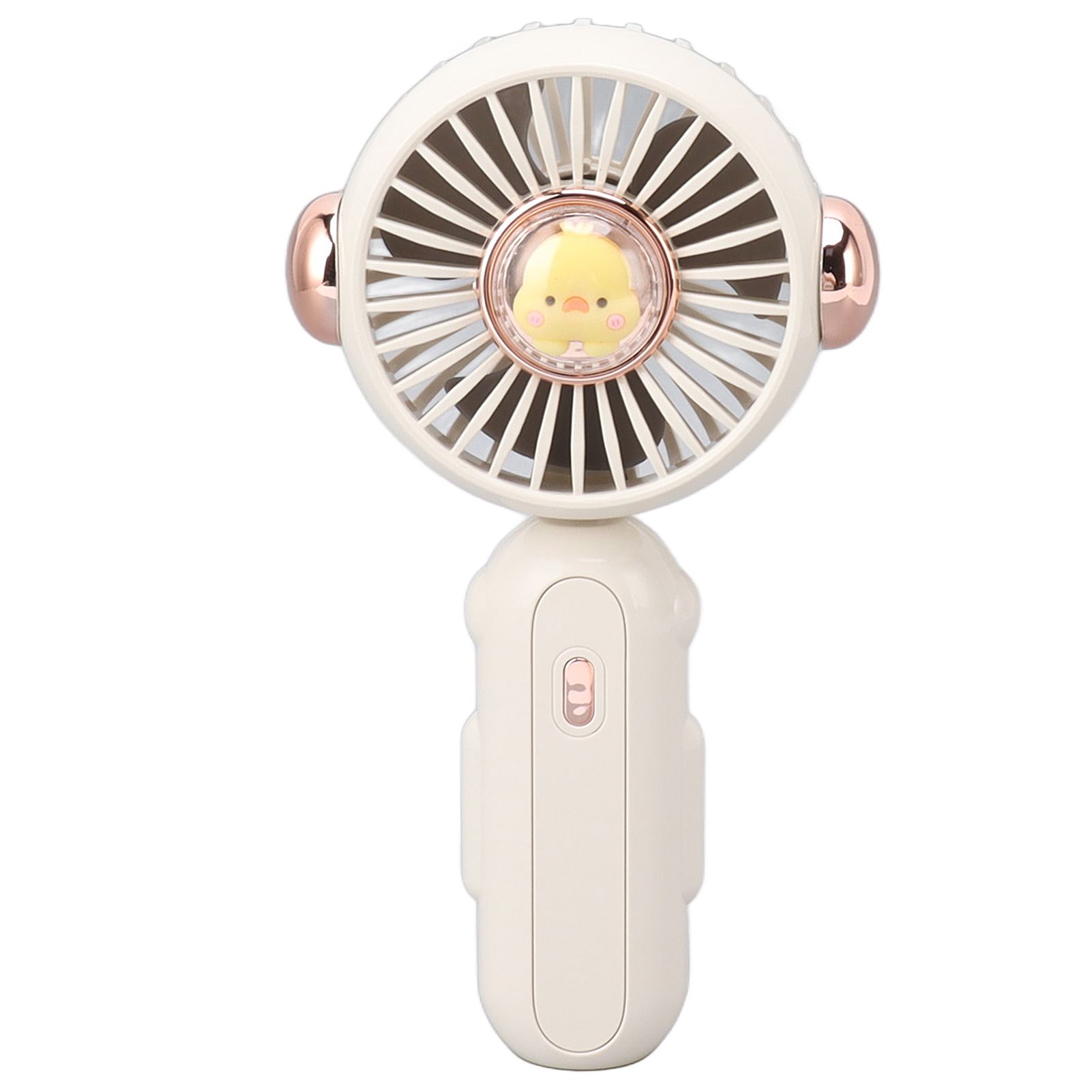 Foldable Mini Fan Cute Lightweight 900mAh Adjustable Low Noise Handheld Fan for Summer White - Image 2