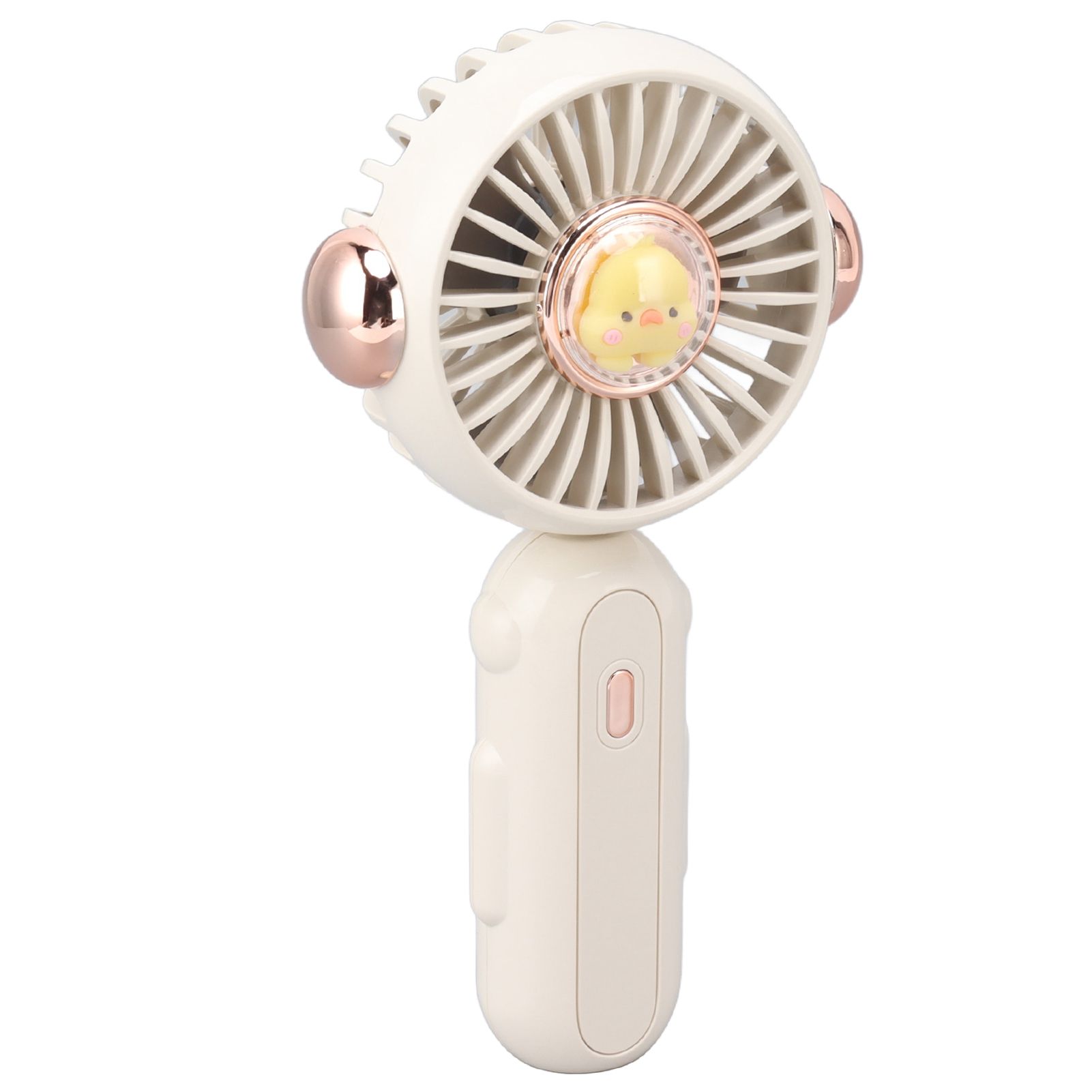 Foldable Mini Fan Cute Lightweight 900mAh Adjustable Low Noise Handheld Fan for Summer White - Image 3