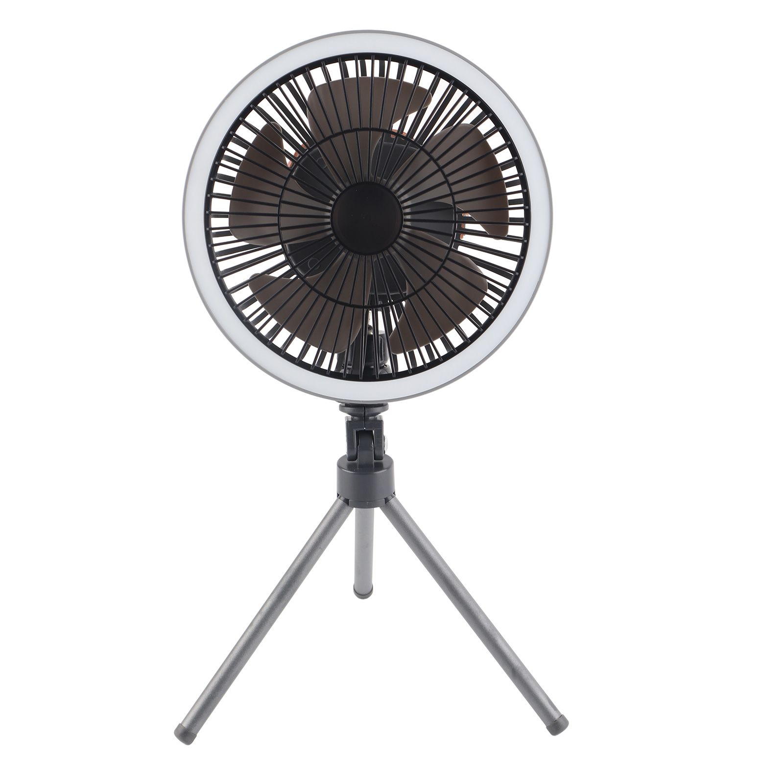 Portable USB Rechargeable Tripod Fan Outdoor Camping Tripod Fan for Outdoor Camping Tent Gray - Image 6
