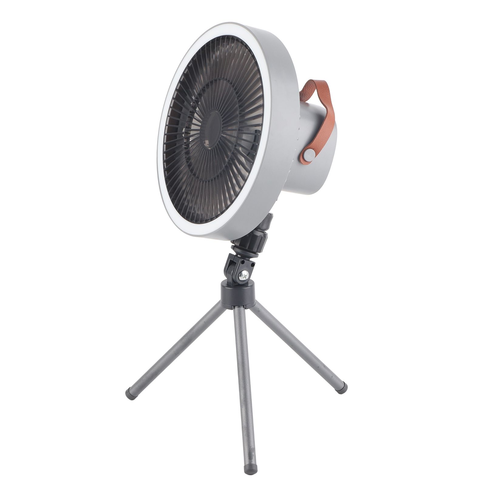 Portable USB Rechargeable Tripod Fan Outdoor Camping Tripod Fan for Outdoor Camping Tent Gray - Image 8