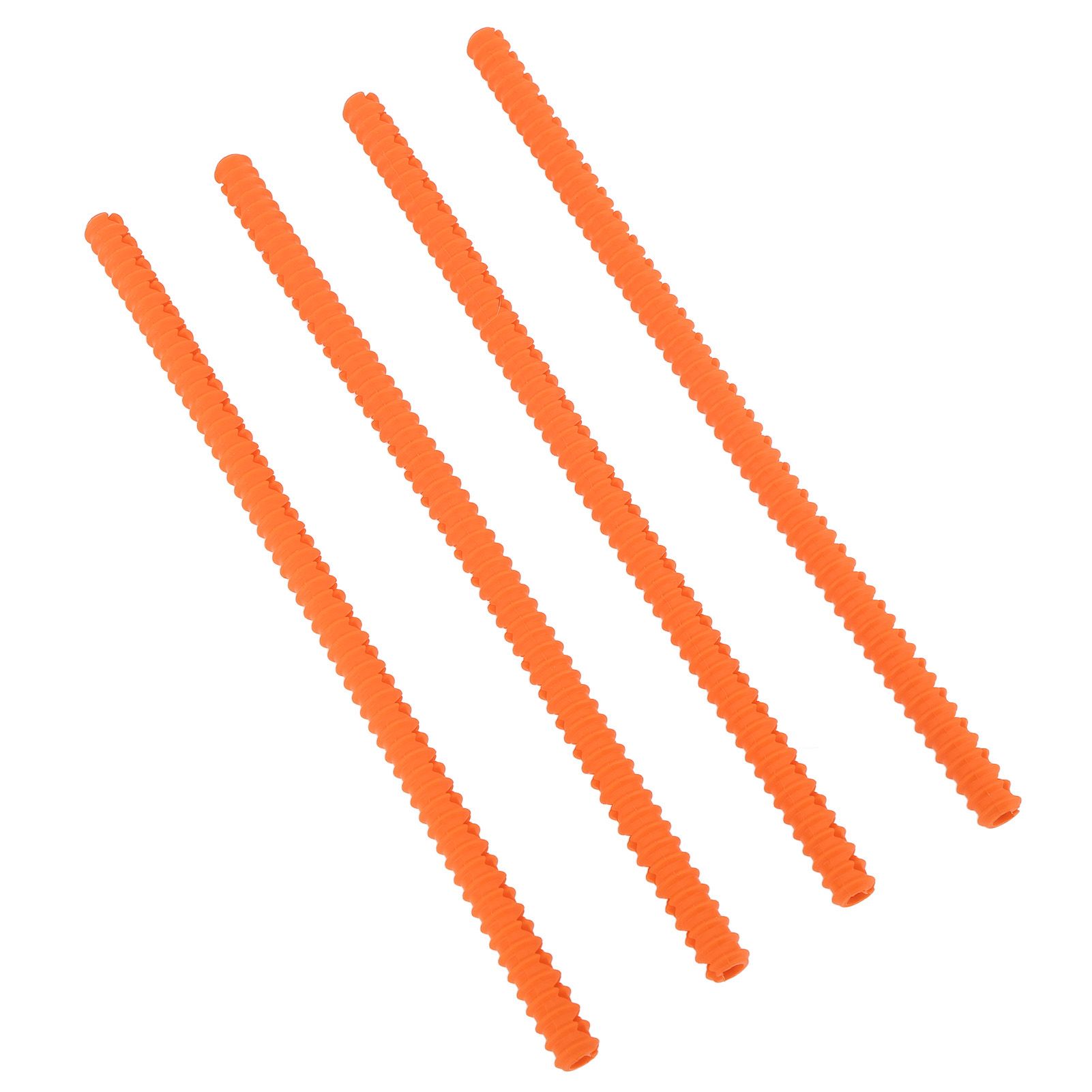 4PCS Oven Rack Protector Heat Resistant Silicone Edge Liner Cover Oven Accessories for Kitchen Restaurant Orange - Image 2