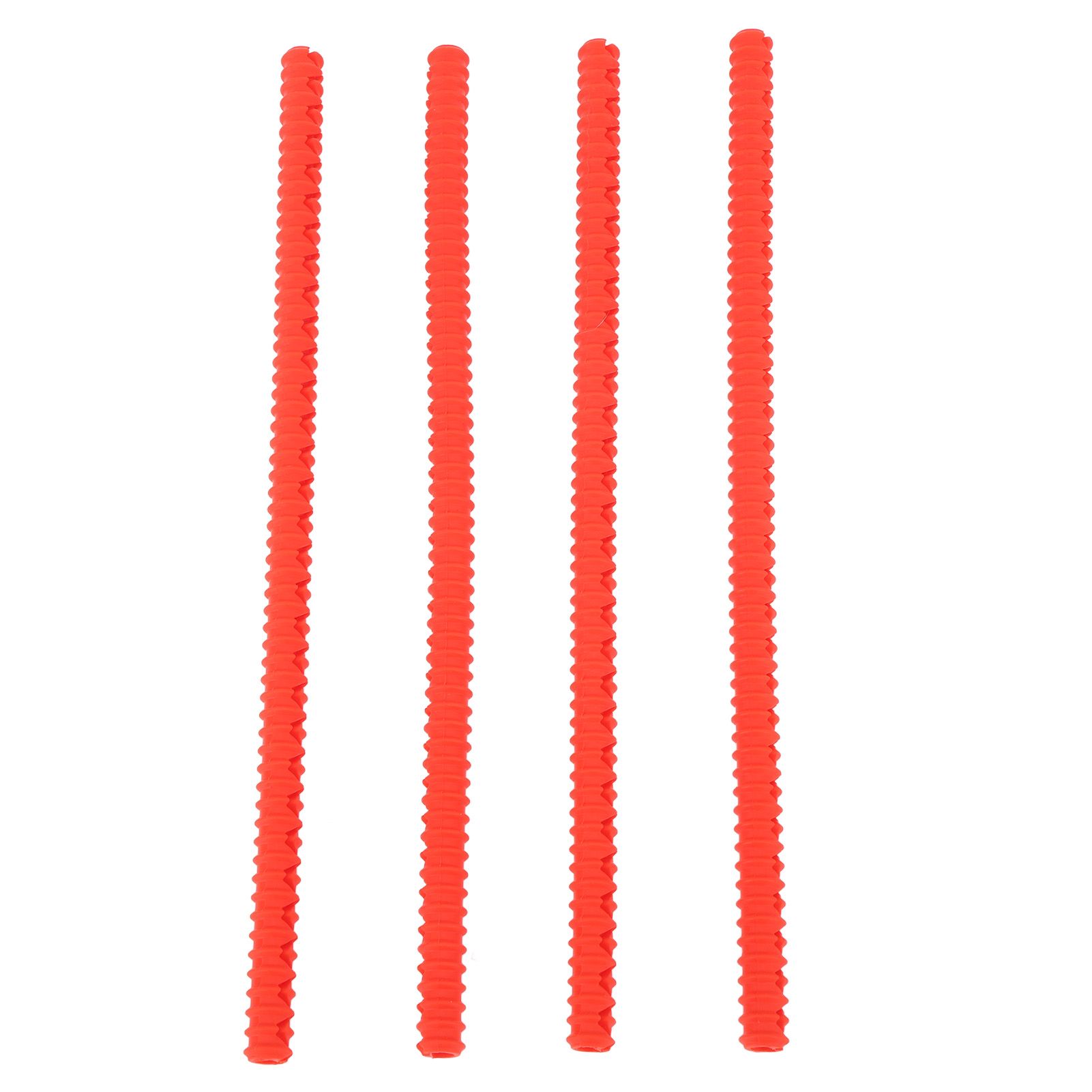 4PCS Oven Rack Protector Heat Resistant Silicone Edge Liner Cover Oven Accessories for Kitchen Restaurant Red - Image 1
