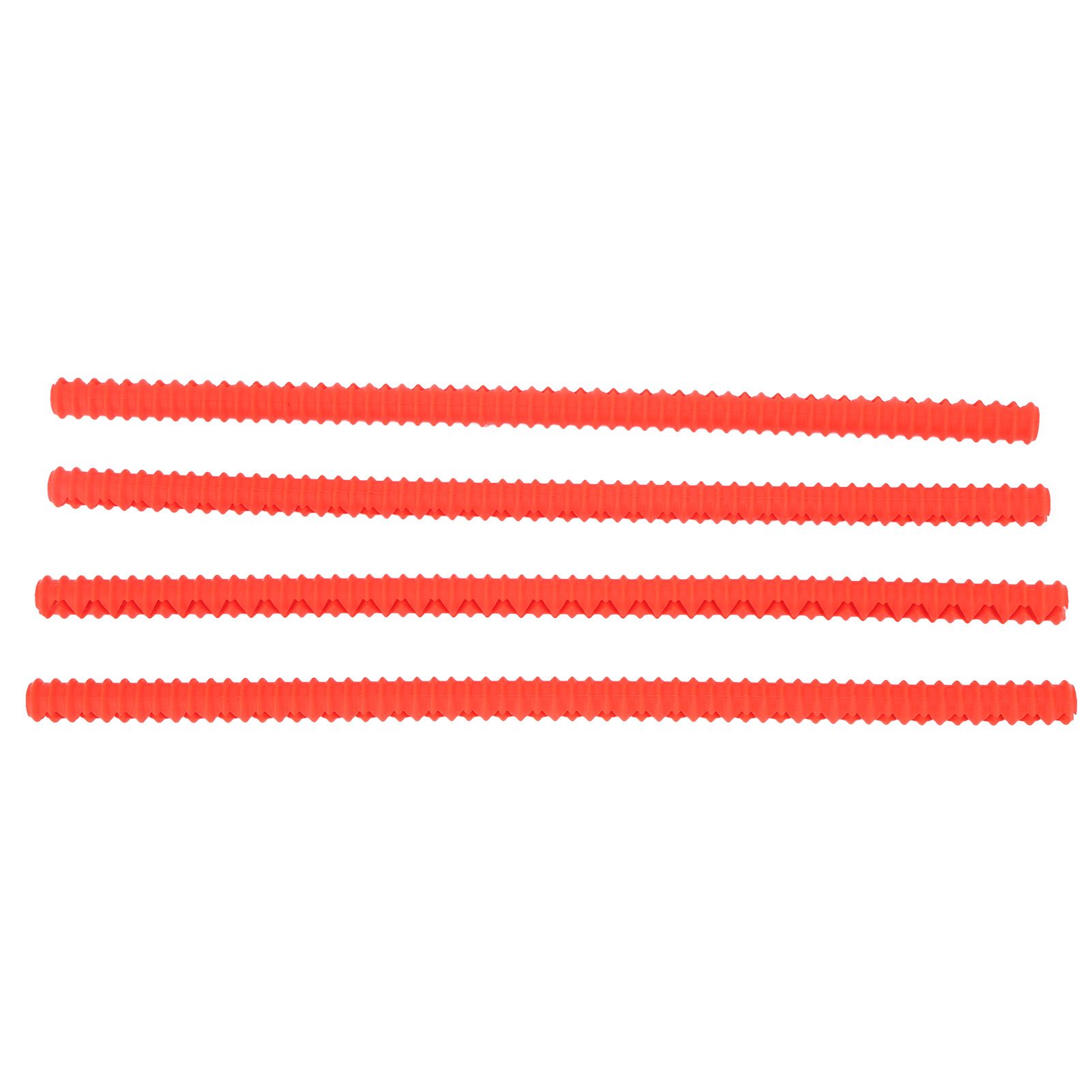 4PCS Oven Rack Protector Heat Resistant Silicone Edge Liner Cover Oven Accessories for Kitchen Restaurant Red - Image 6