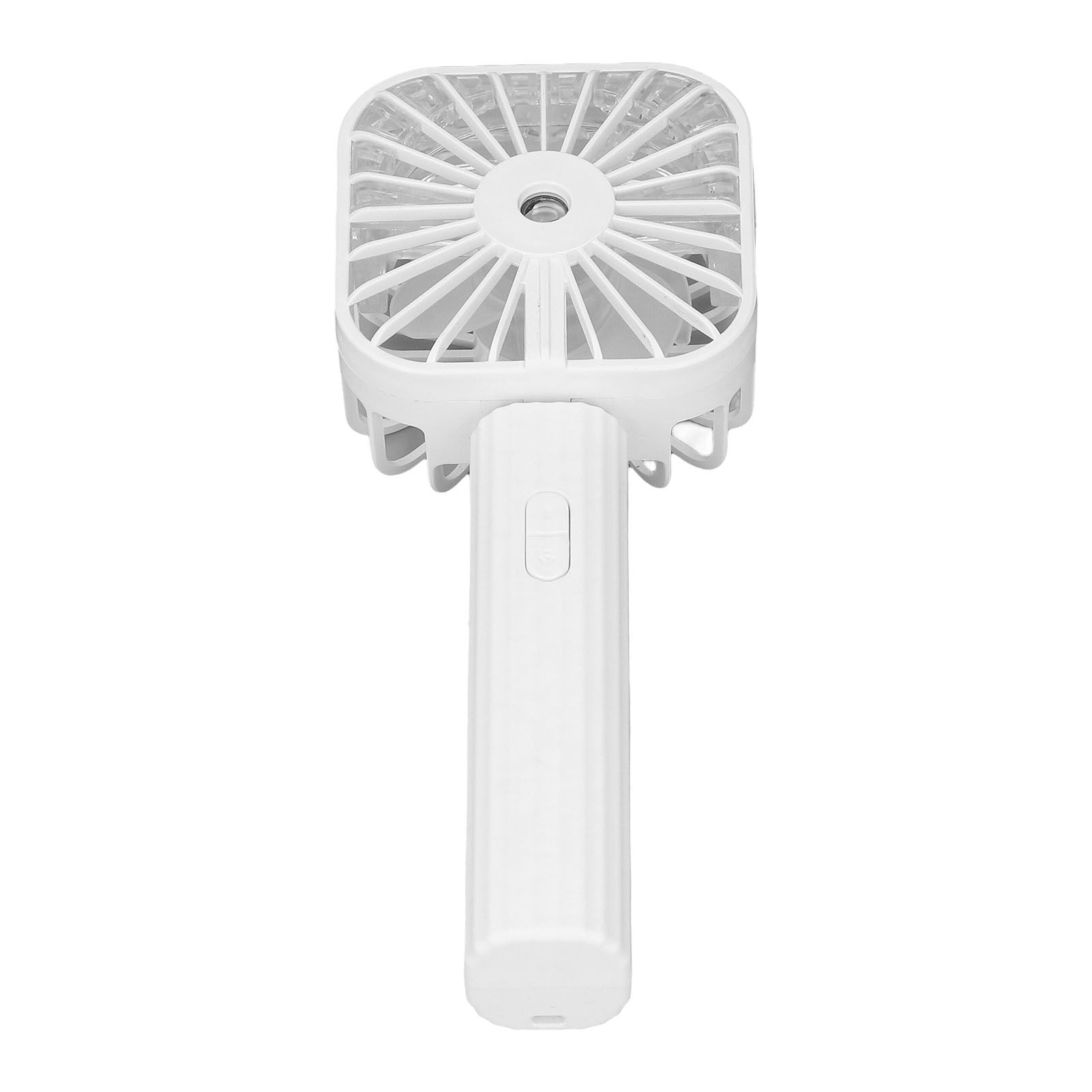 Hand Held Misting Fan Portable Battery Operated USB Rechargeable Quiet Spray Cooling Fan for Travel Outdoors White - Image 6