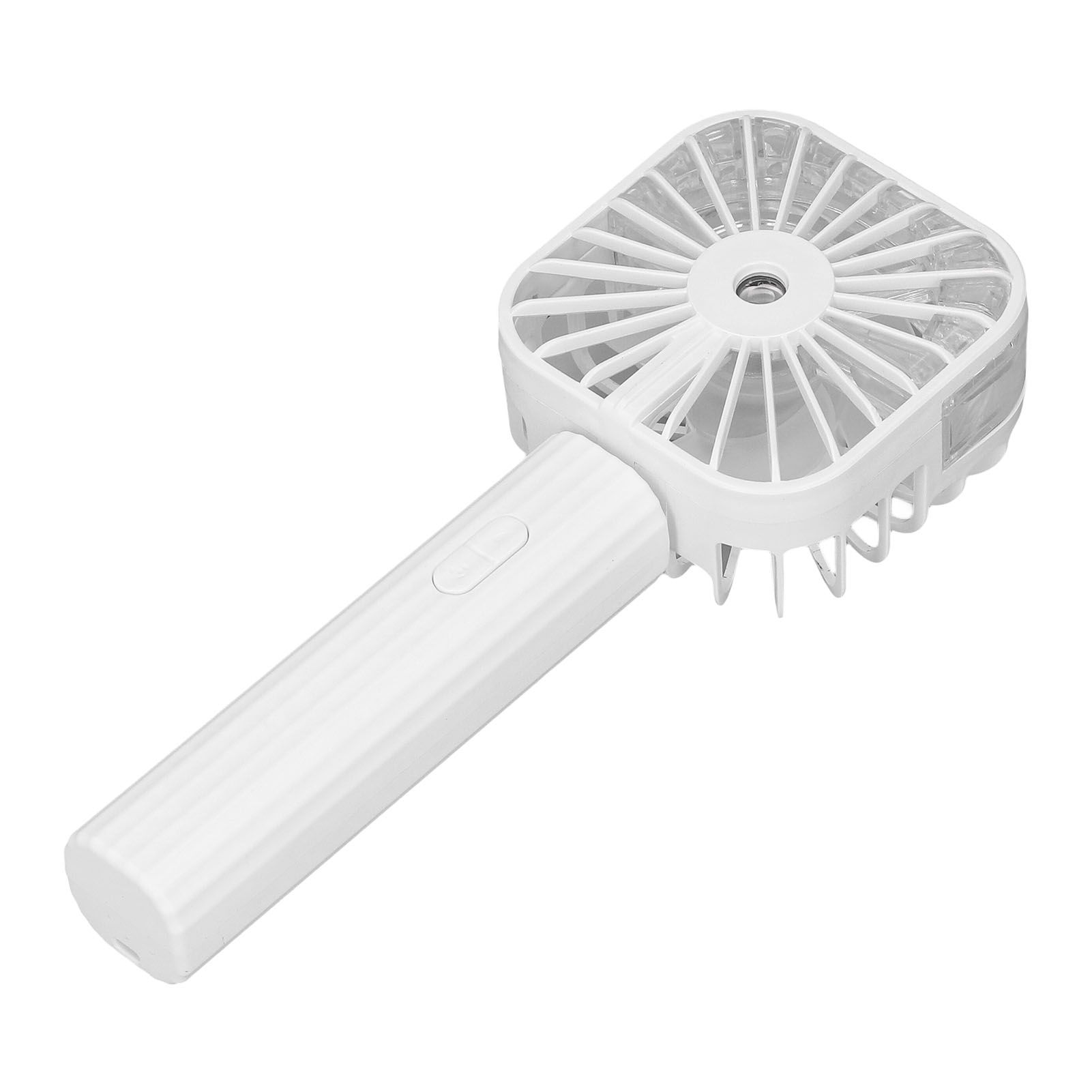 Hand Held Misting Fan Portable Battery Operated USB Rechargeable Quiet Spray Cooling Fan for Travel Outdoors White - Image 7