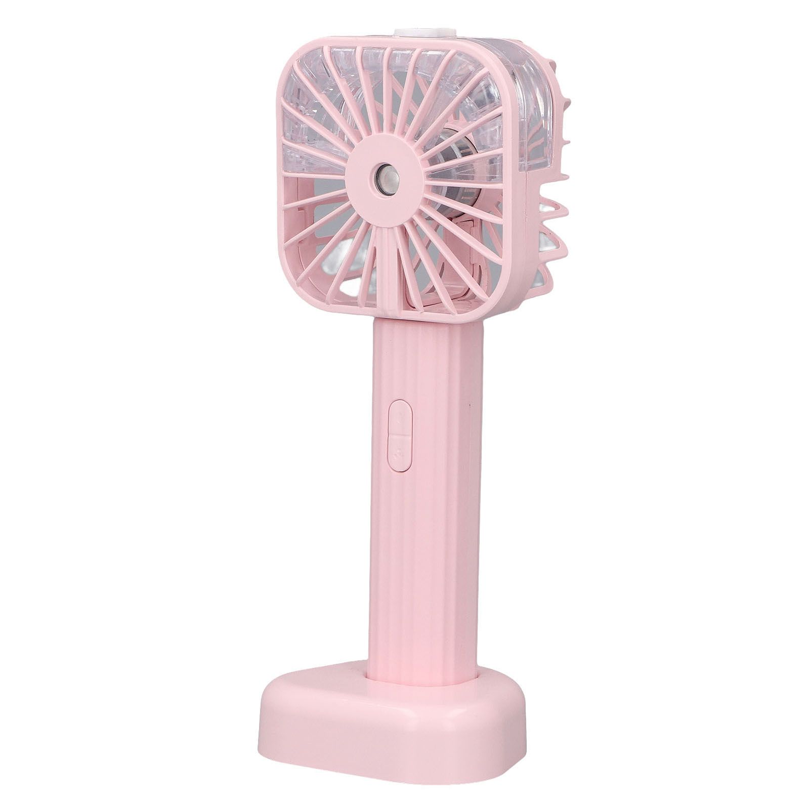 Hand Held Misting Fan Portable Battery Operated USB Rechargeable Quiet Spray Cooling Fan for Travel Outdoors Pink - Image 2