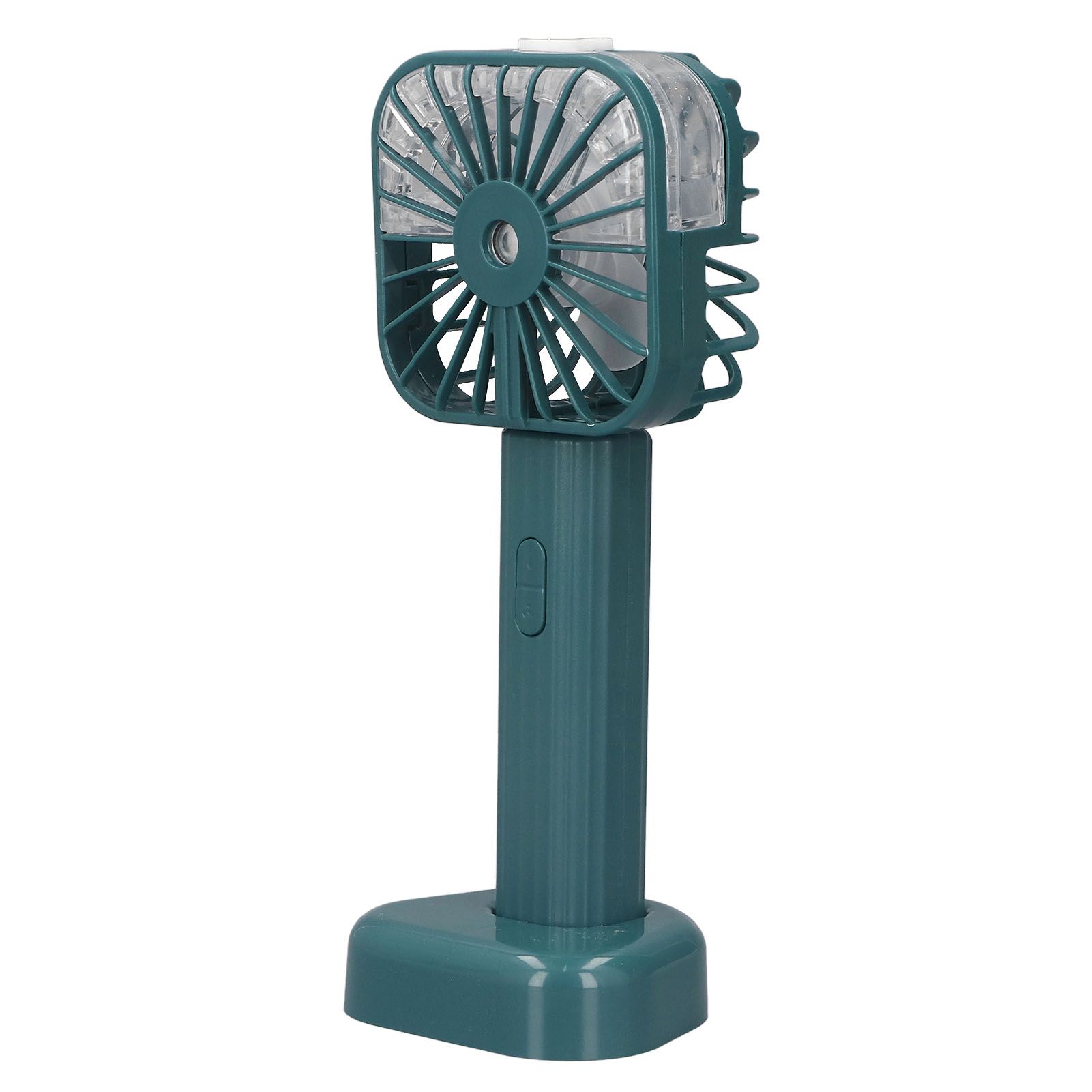 Hand Held Misting Fan Portable Battery Operated USB Rechargeable Quiet Spray Cooling Fan for Travel Outdoors Green - Image 2