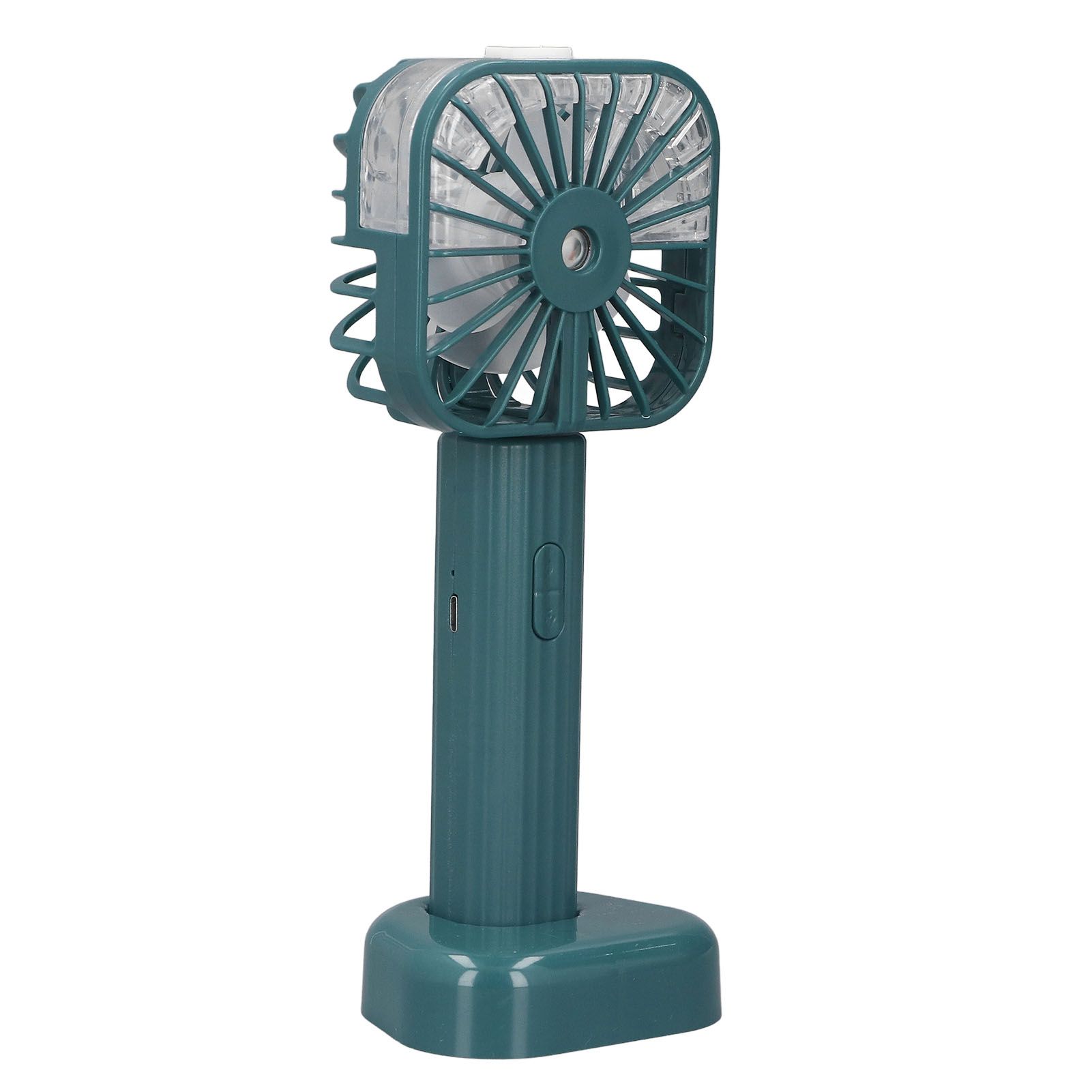 Hand Held Misting Fan Portable Battery Operated USB Rechargeable Quiet Spray Cooling Fan for Travel Outdoors Green - Image 4