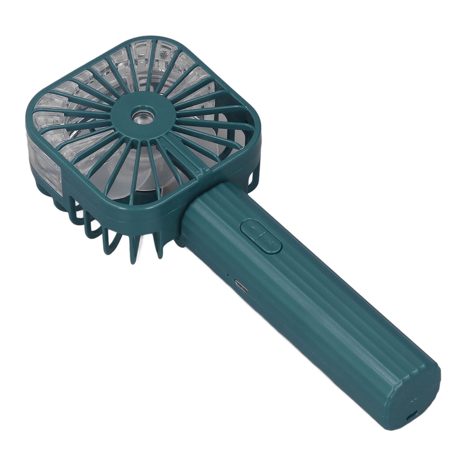 Hand Held Misting Fan Portable Battery Operated USB Rechargeable Quiet Spray Cooling Fan for Travel Outdoors Green - Image 5
