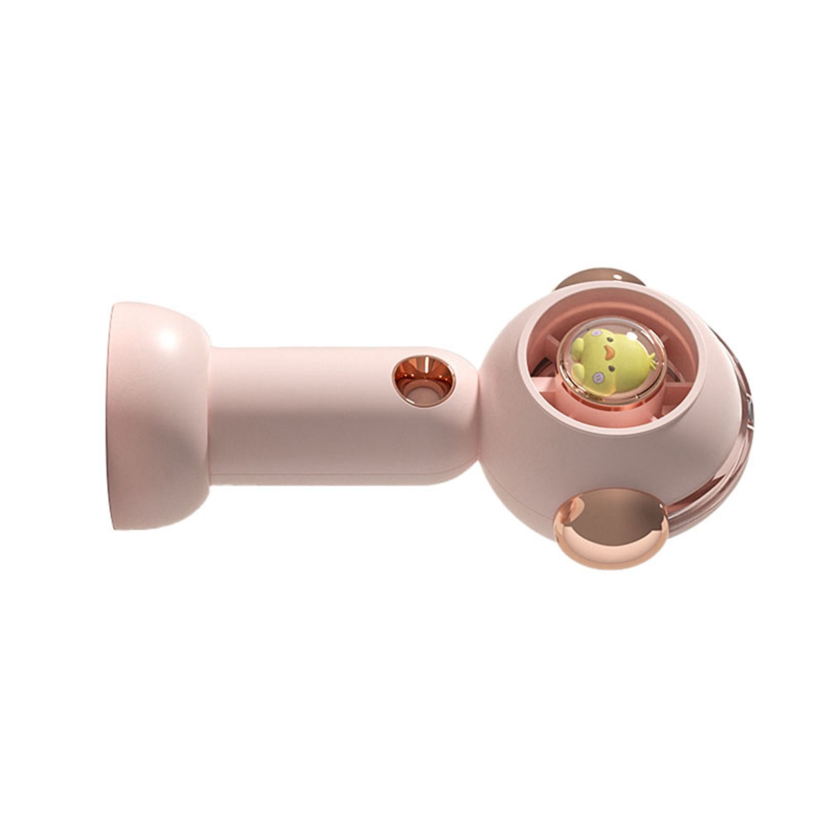 Portable Handheld Misting Fan Cute Cartoon USB Rechargeable Personal Fan for Outdoor Indoor Pink - Image 4