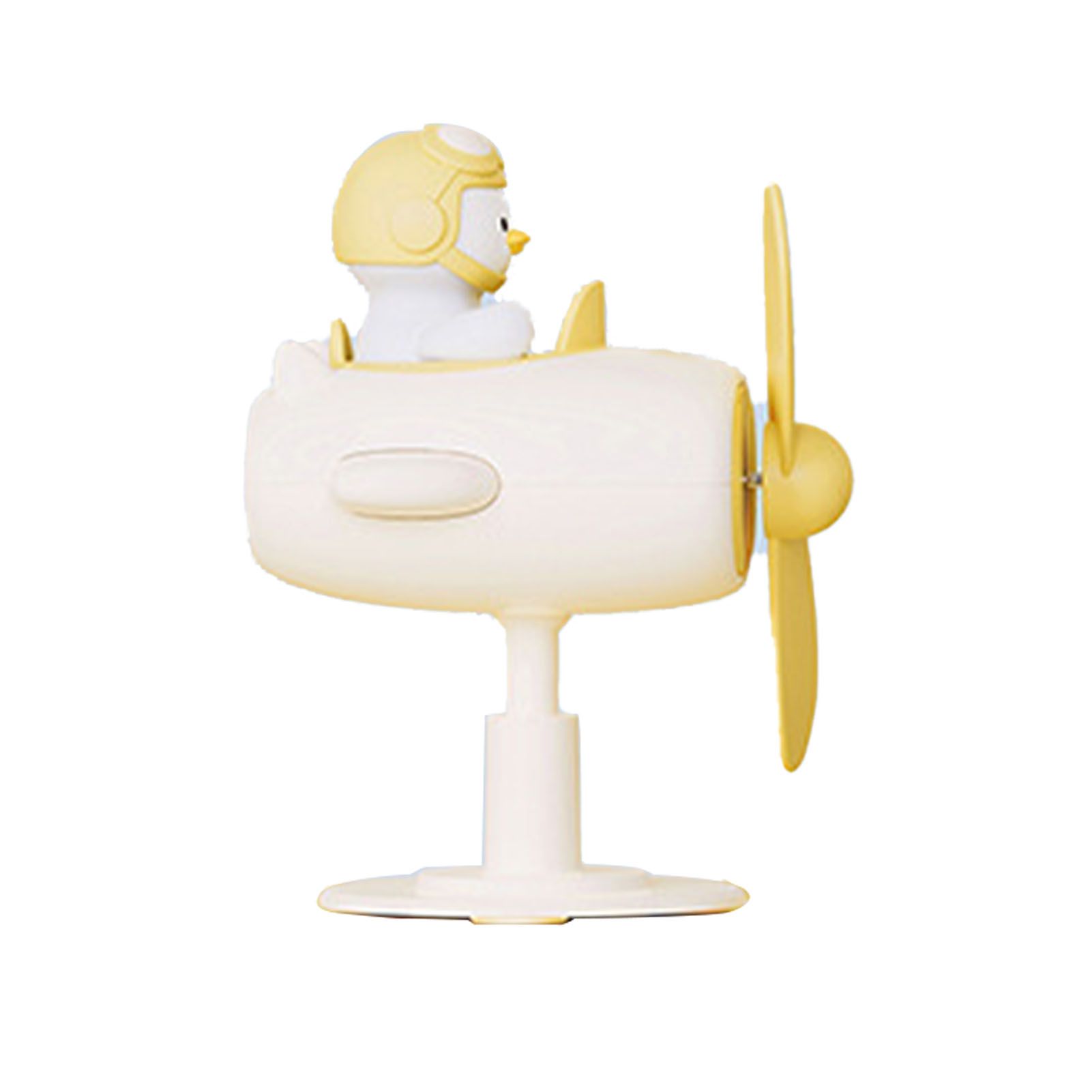 Clip On Fan Portable Small Fan with Cord Powered Small Fan with Sturdy Clamp Mini Table Fan Personal Desk Fan Duck Shape Yellow - Image 4