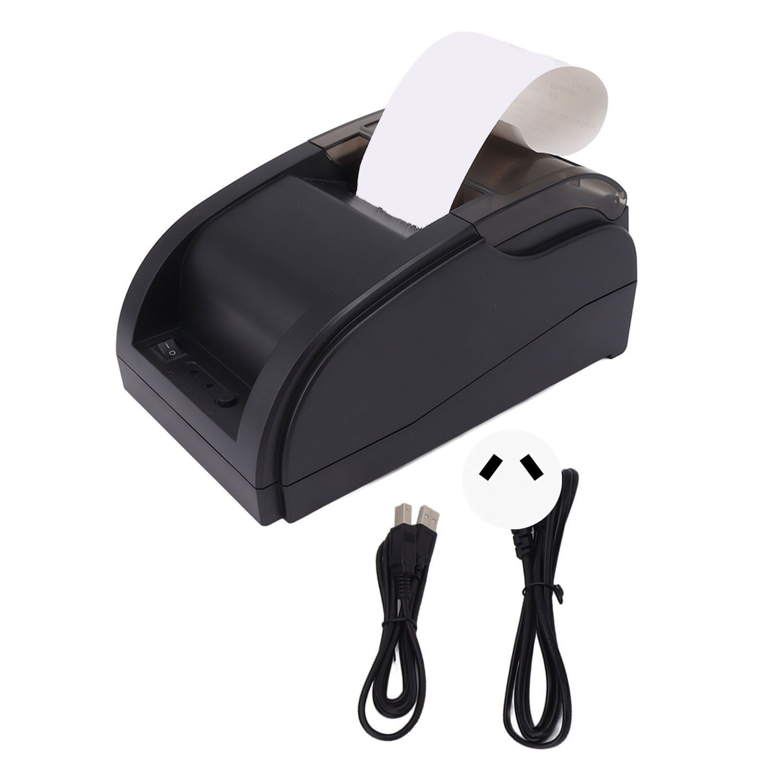 Compact Portable Bluetooth Thermal Receipt Printer 48mm Thermal Receipt Printer Automatic Delivery Order Receiving Bluetooth Ticket Machine 110‑240V AU Plug - Image 1