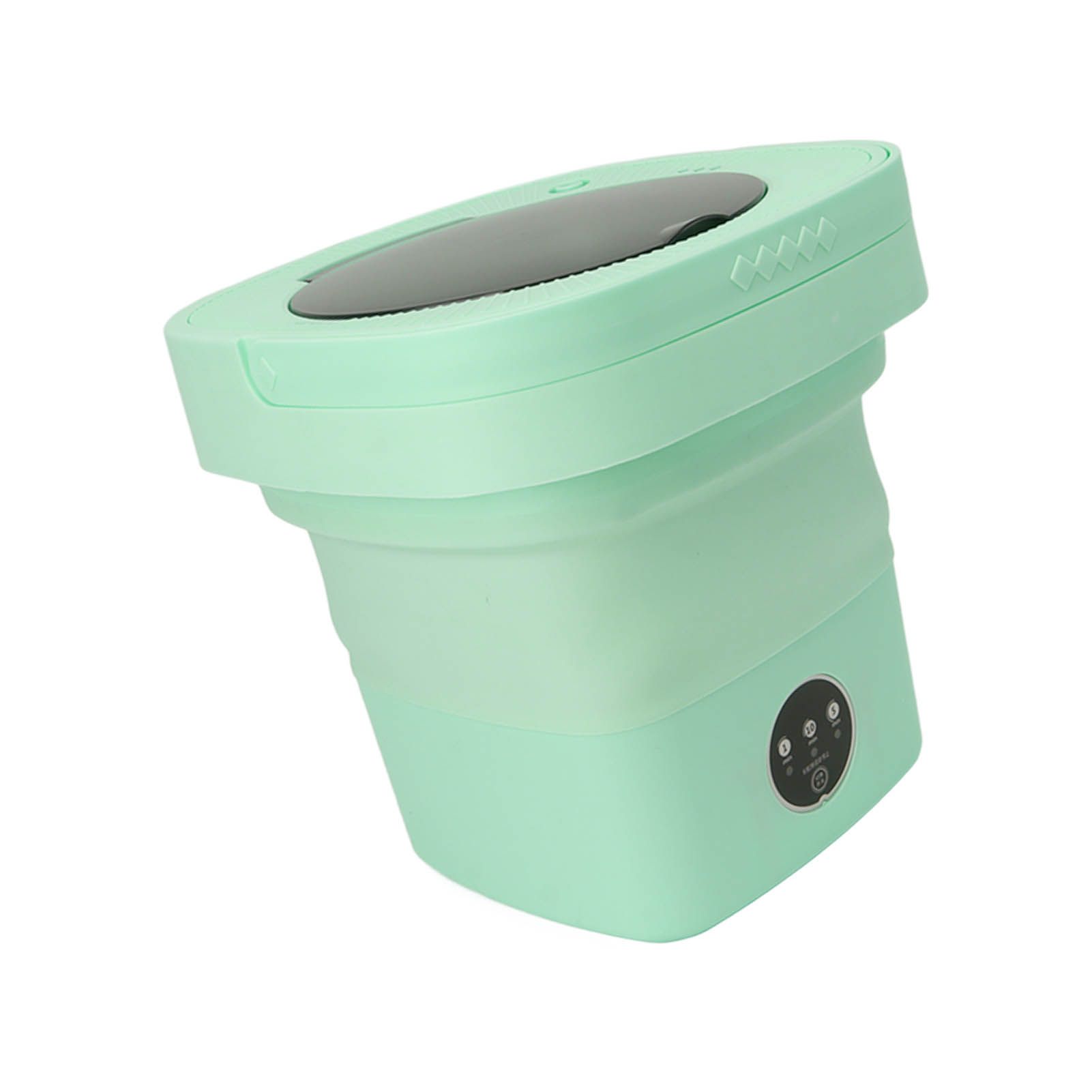 6.5L Washing Machine Folding Portable Automatic Deep Cleaning Wash and Spin Dry Washer with Water Tube 100‑240V Green AU Plug - Image 6