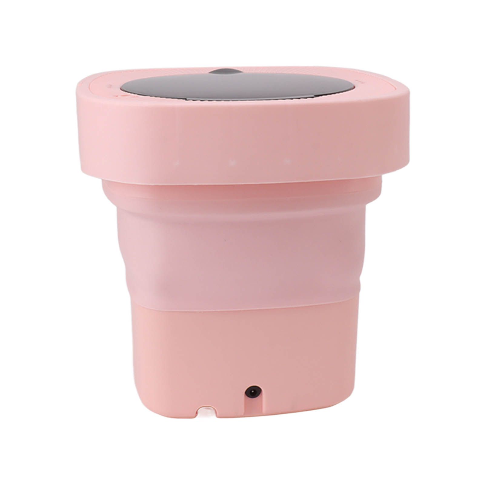 6.5L Washing Machine Folding Portable Automatic Deep Cleaning Wash and Spin Dry Washer with Water Tube 100‑240V Pink AU Plug - Image 5