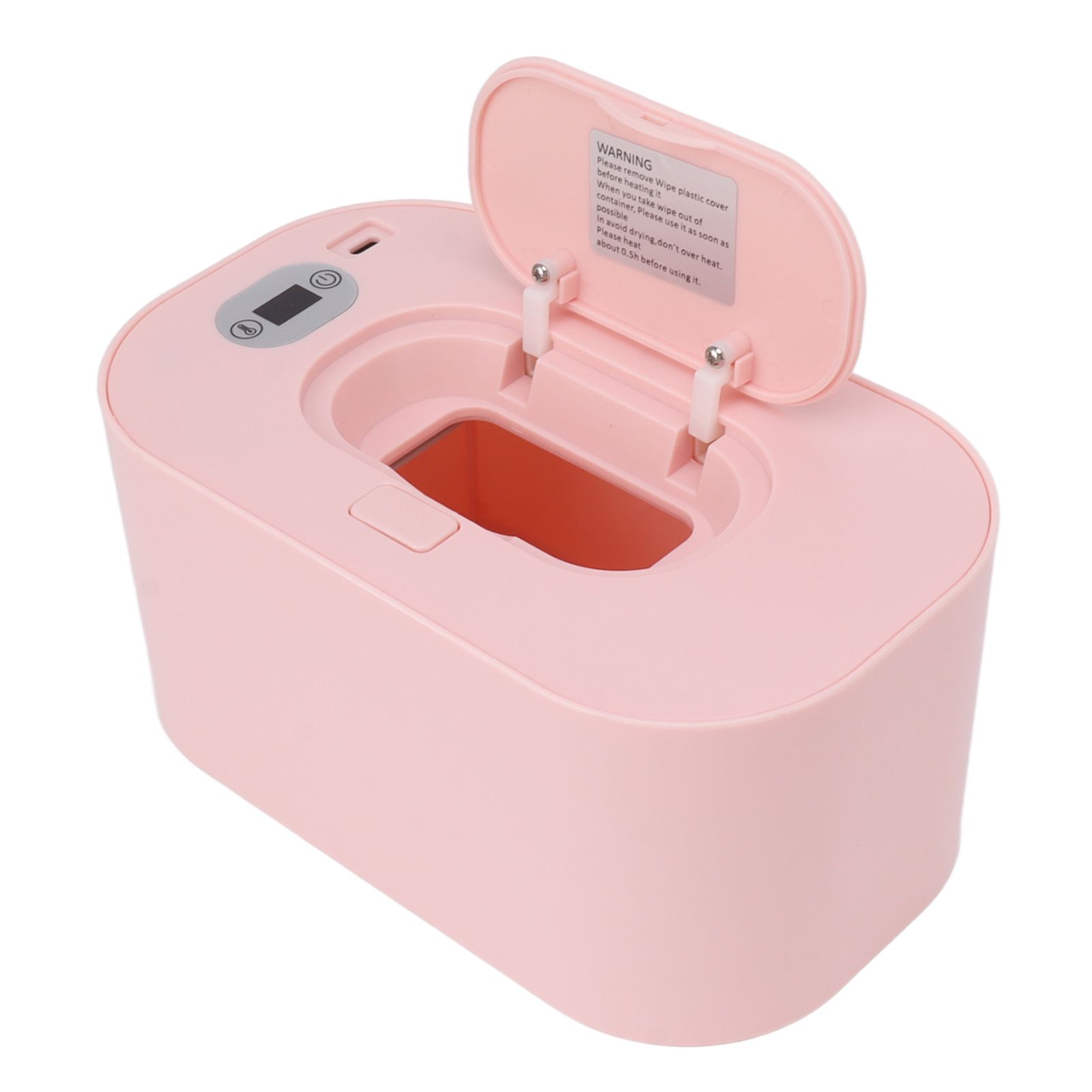 Baby Wipe Warmer USB Constant Temperature Portable Wipe Heater Temperature Adjustment Warm Keeper Dispenser 5V Pink - Image 4