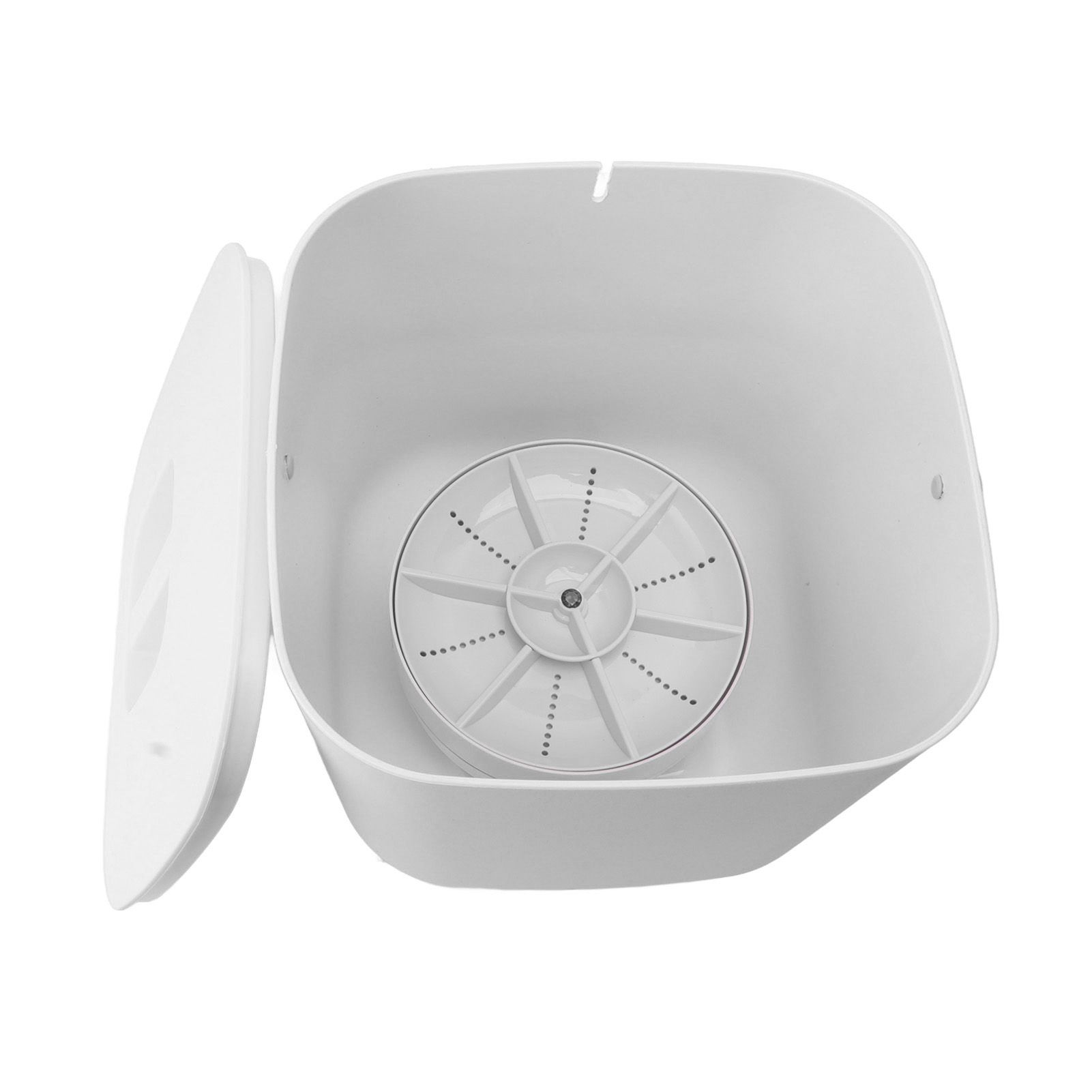 Mini Dishwasher 18W 8.5V 2A 2000mah Portable Countertop Dishwasher for Dishware Fruit Vegetable White - Image 7