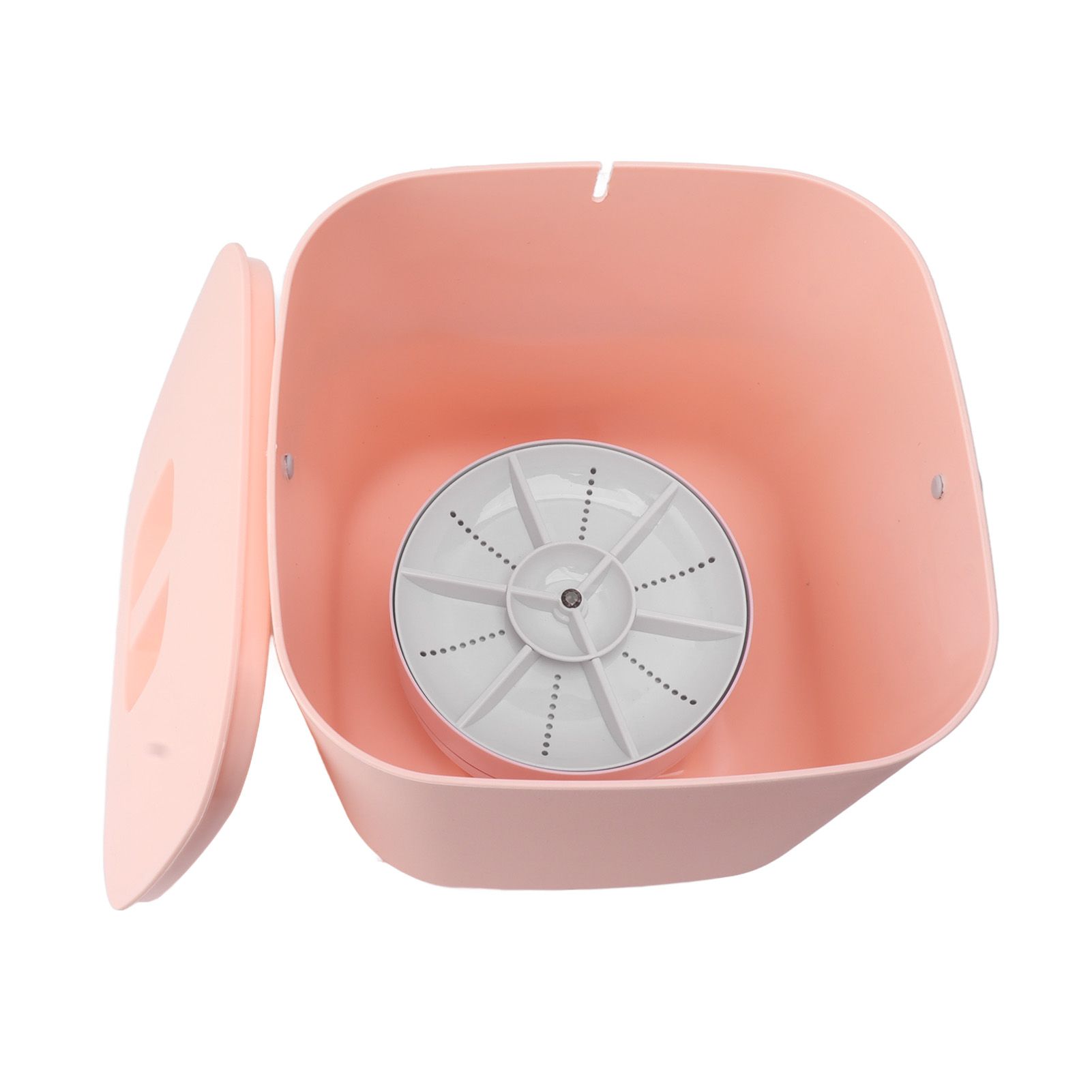 Mini Dishwasher 18W 8.5V 2A 2000mah Portable Countertop Dishwasher for Dishware Fruit Vegetable Pink - Image 7