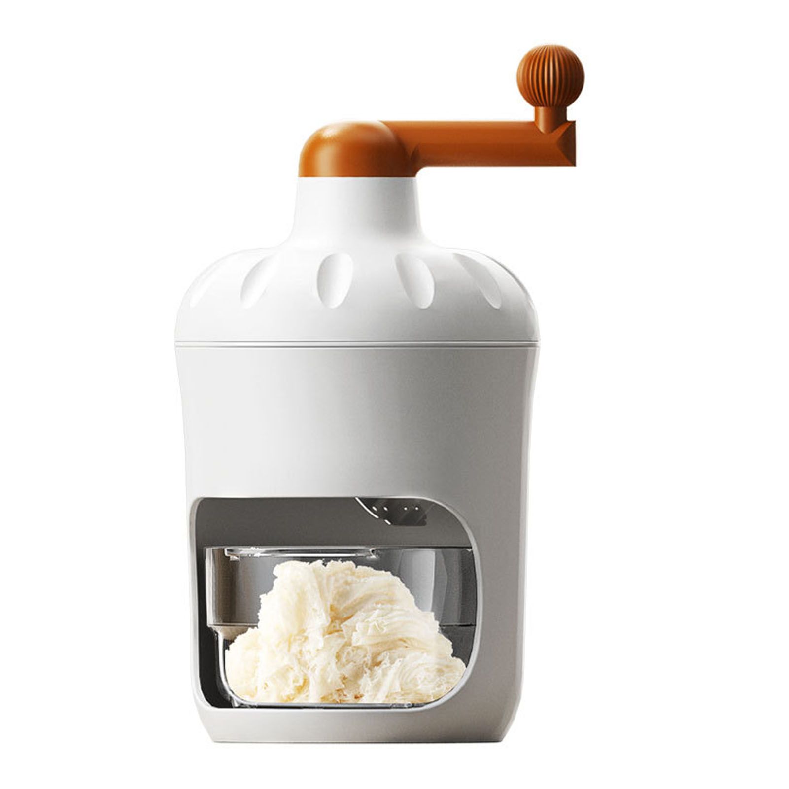 Hand Crank Shaved Ice Machine Stainless Steel Blades Safe Portable Ice Crusher for Home Restaurants Cafes Food Stalls - Image 1