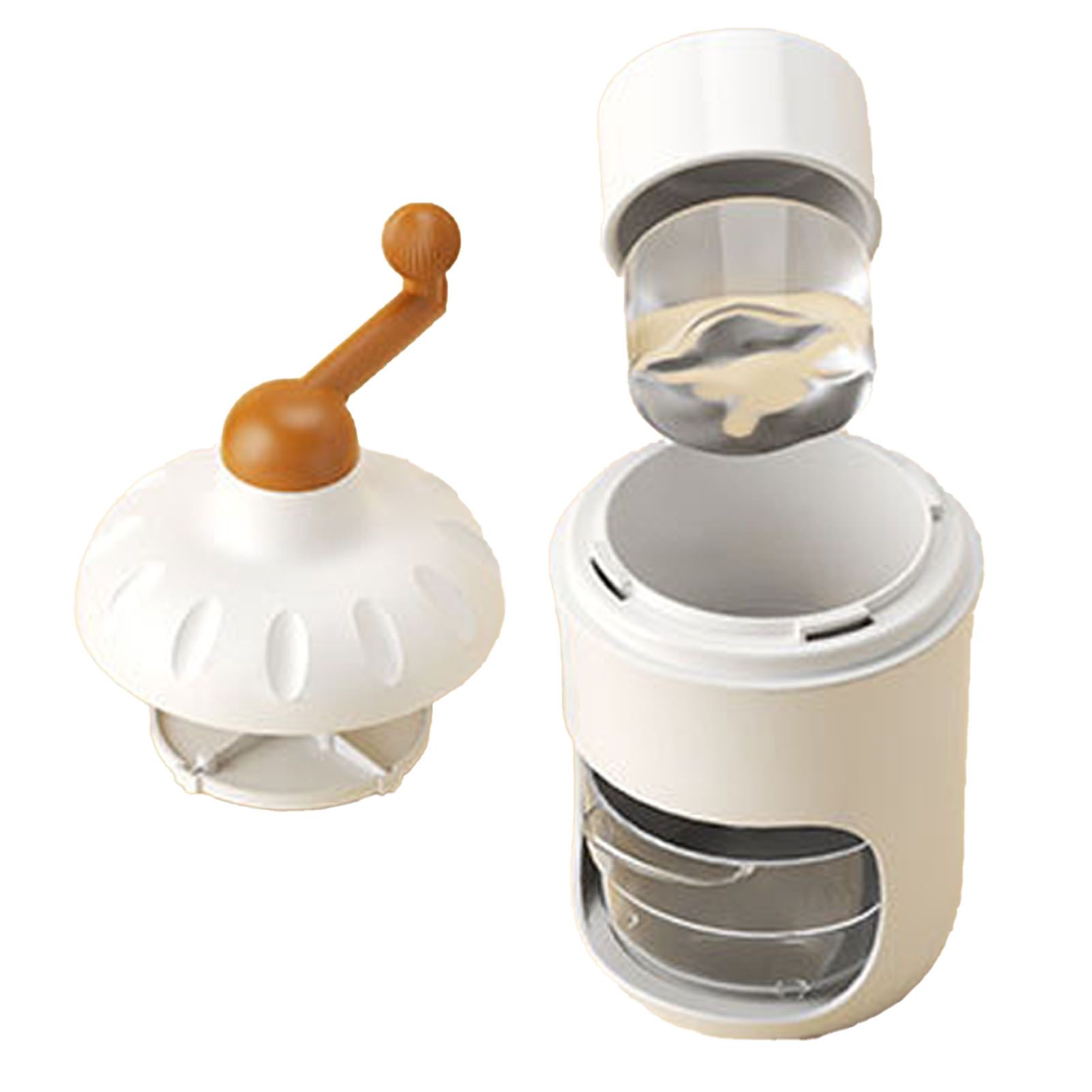 Hand Crank Shaved Ice Machine Stainless Steel Blades Safe Portable Ice Crusher for Home Restaurants Cafes Food Stalls - Image 2