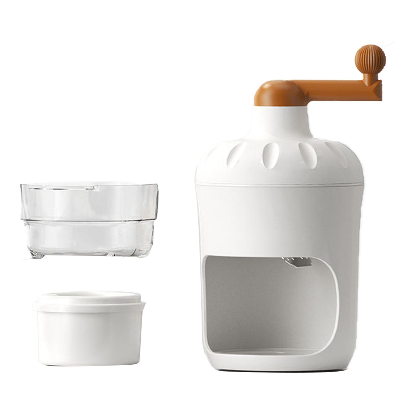 Hand Crank Shaved Ice Machine Stainless Steel Blades Safe Portable Ice Crusher for Home Restaurants Cafes Food Stalls - Image 3